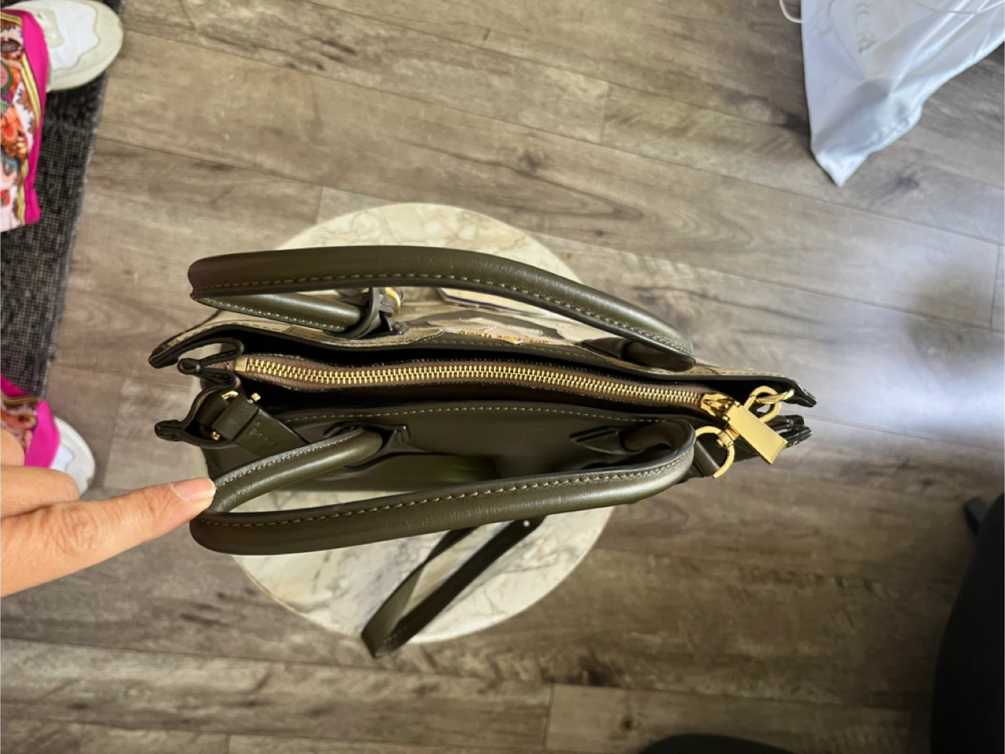 Michael Kors Leather Mercer Floral Patchwork Tote Bag - photo 3