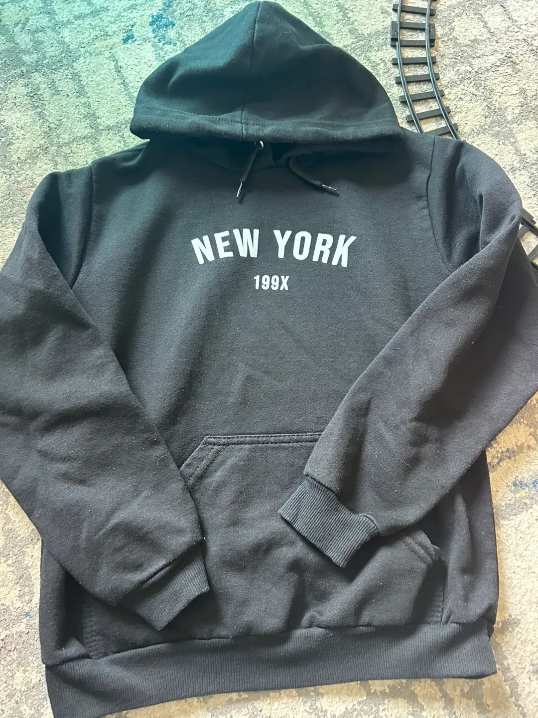 Black New York 199X Hoodie - Size 14 thumbnail