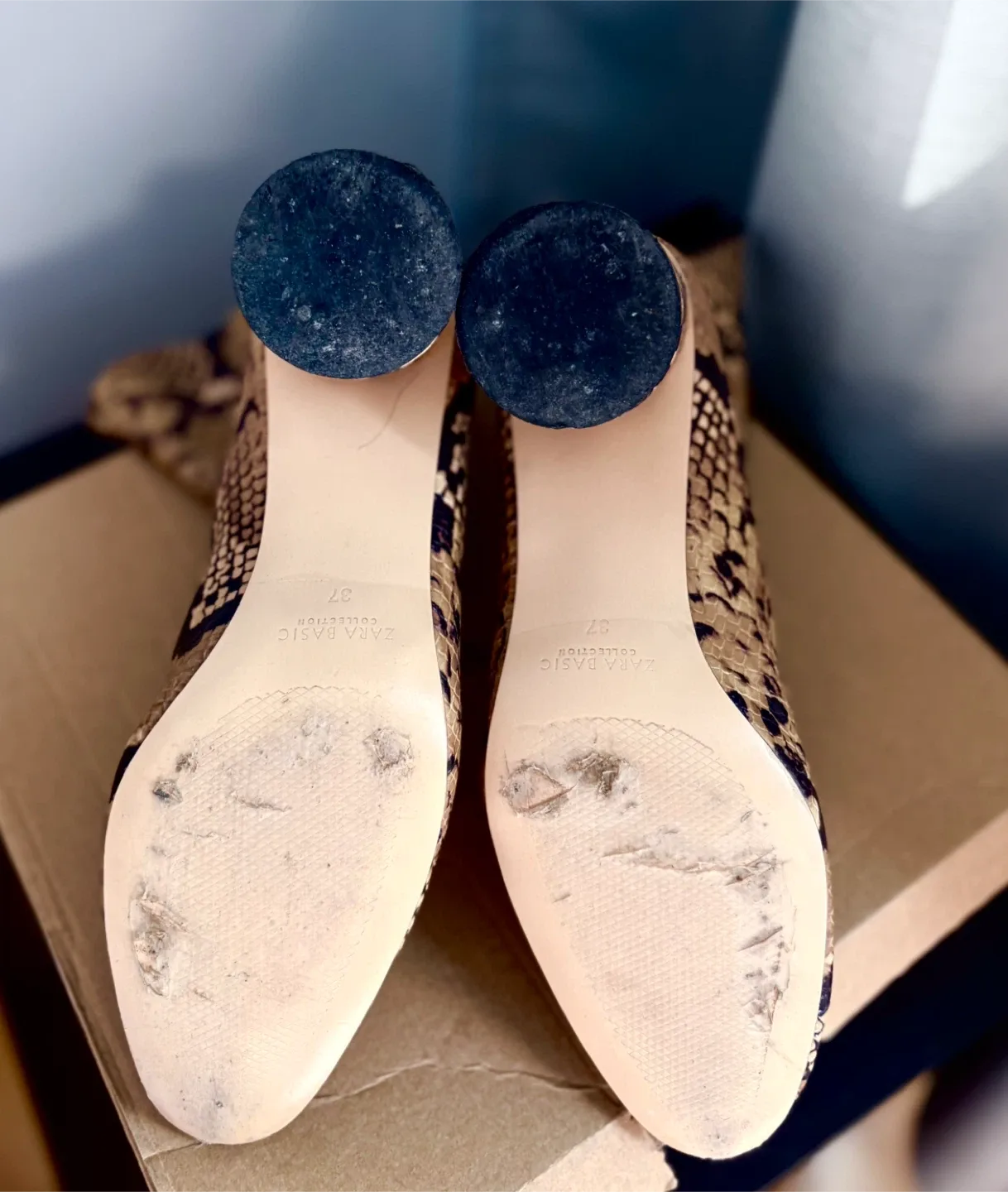 Zara Snake Print Ankle Boots - Size 6.5 ‼️final sale ‼️ image indicator(6)