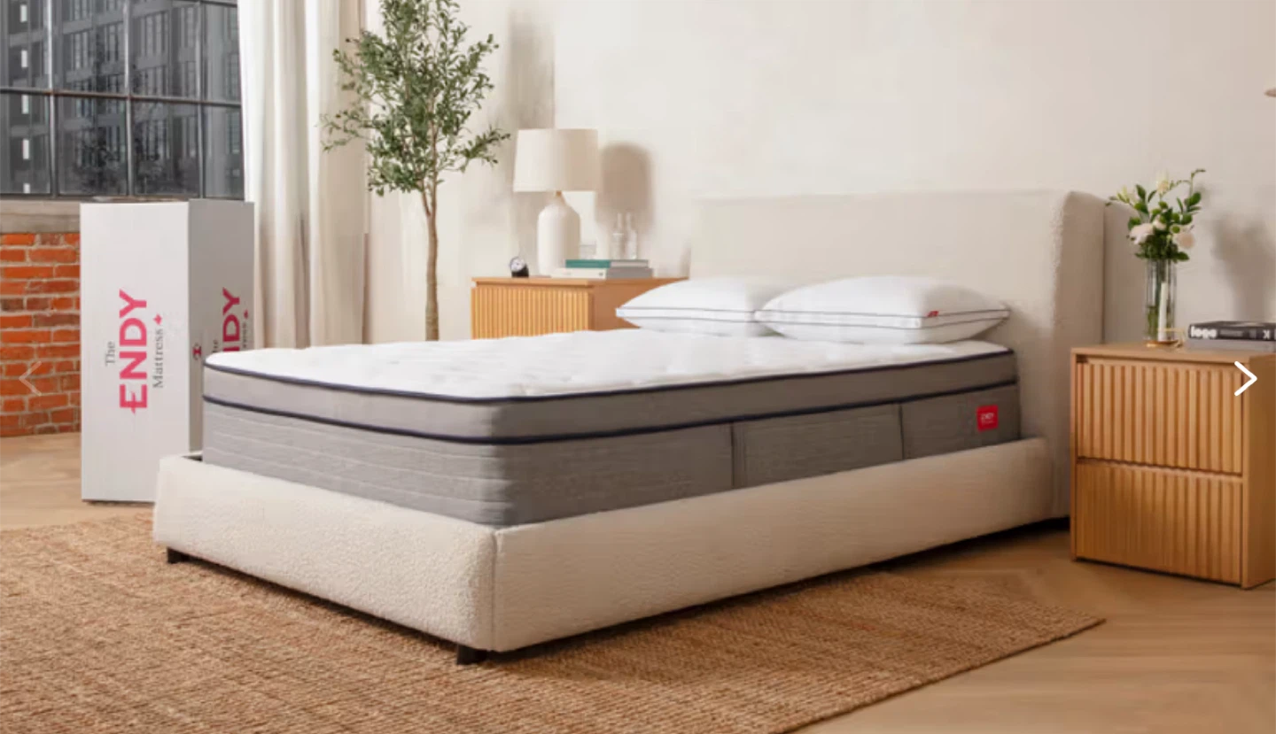 Endy Hybrid Twin Mattress and house bed kids- Gently Used