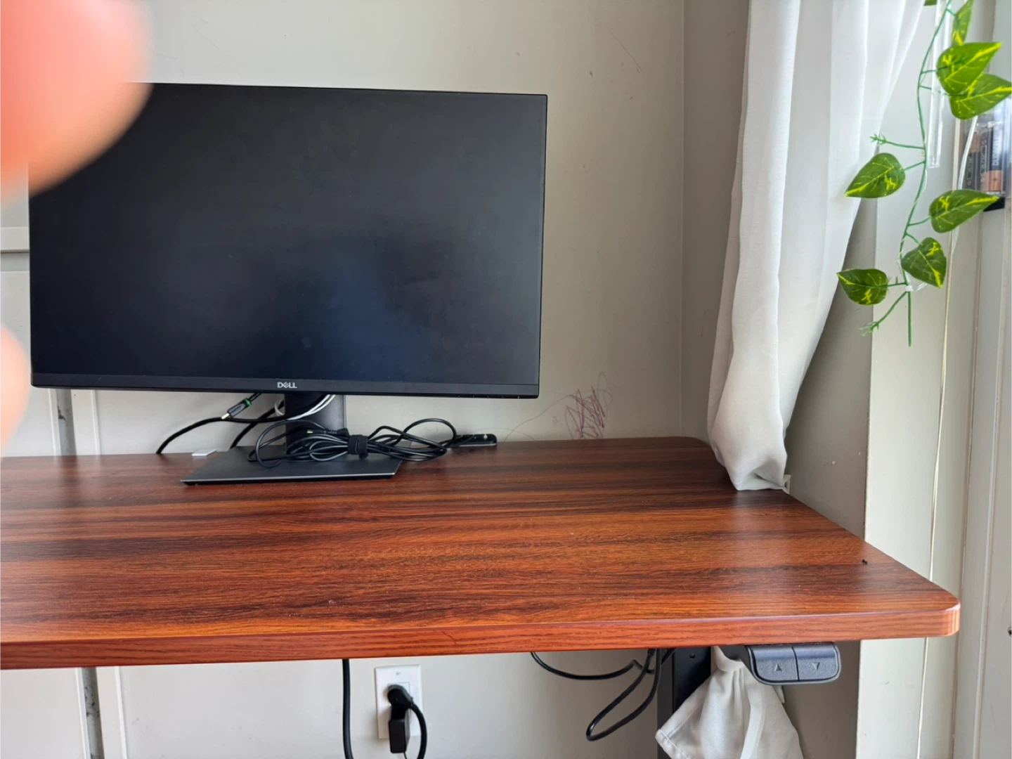 Adjustable Height Standing Desk - Wood Grain - photo 3