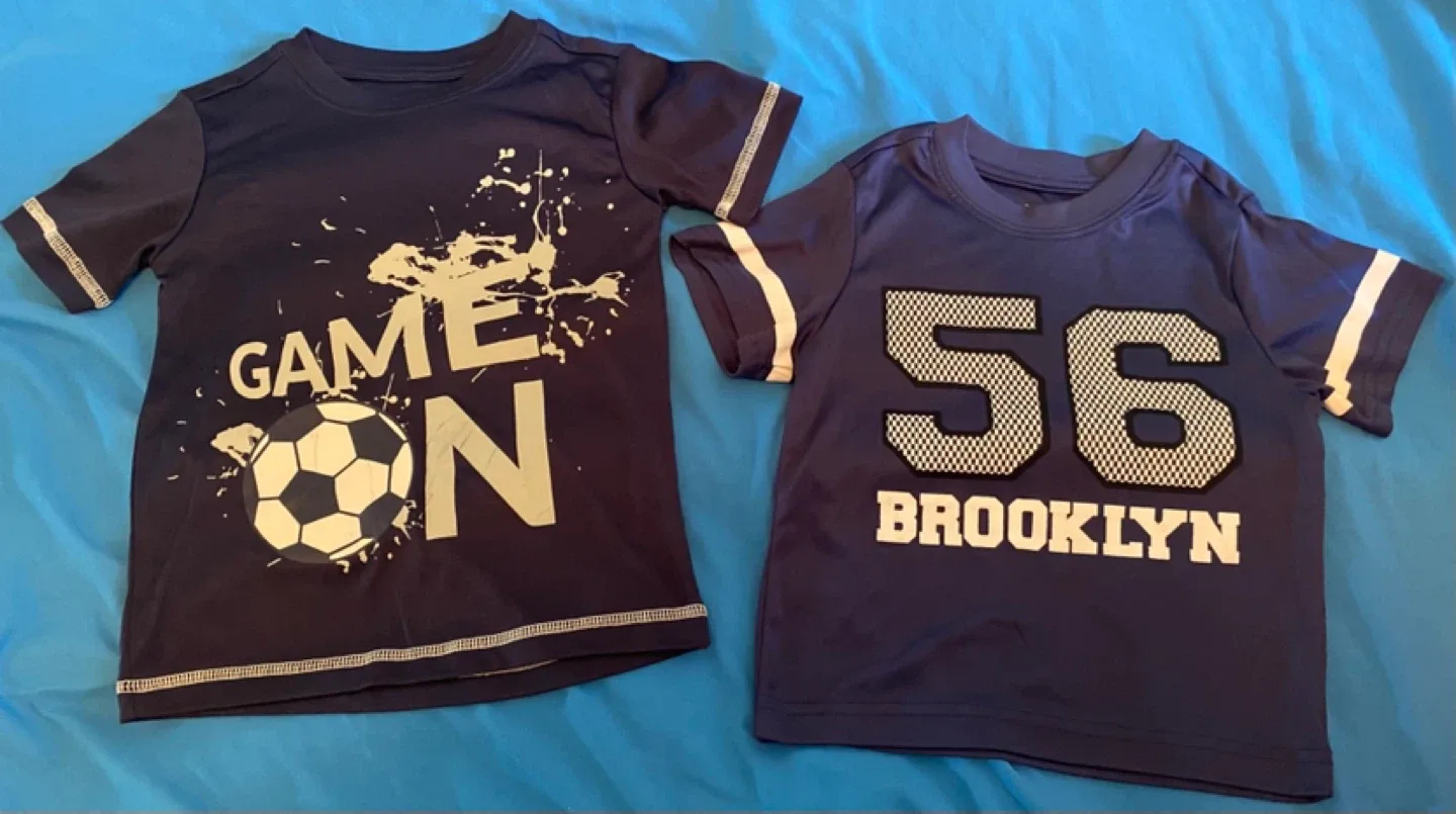 NEW - 2 Dryfit Boys Shirts - Size 4 thumbnail