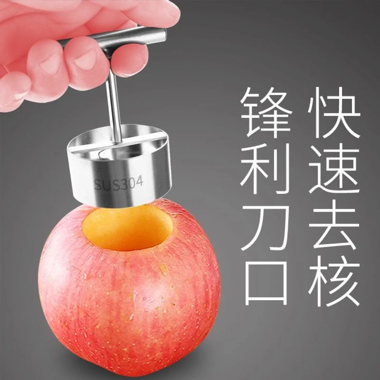 Stainless Steel Fruit Corer image indicator(3)