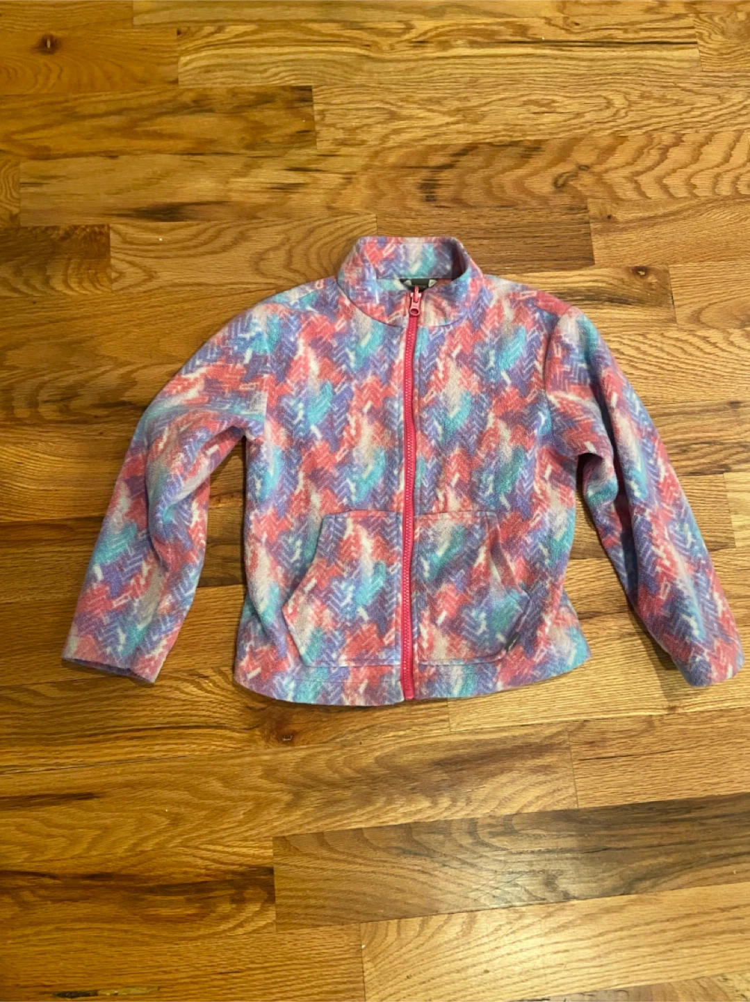 Eddie Bauer Fleece Jacket - Colorful Pattern 5/6