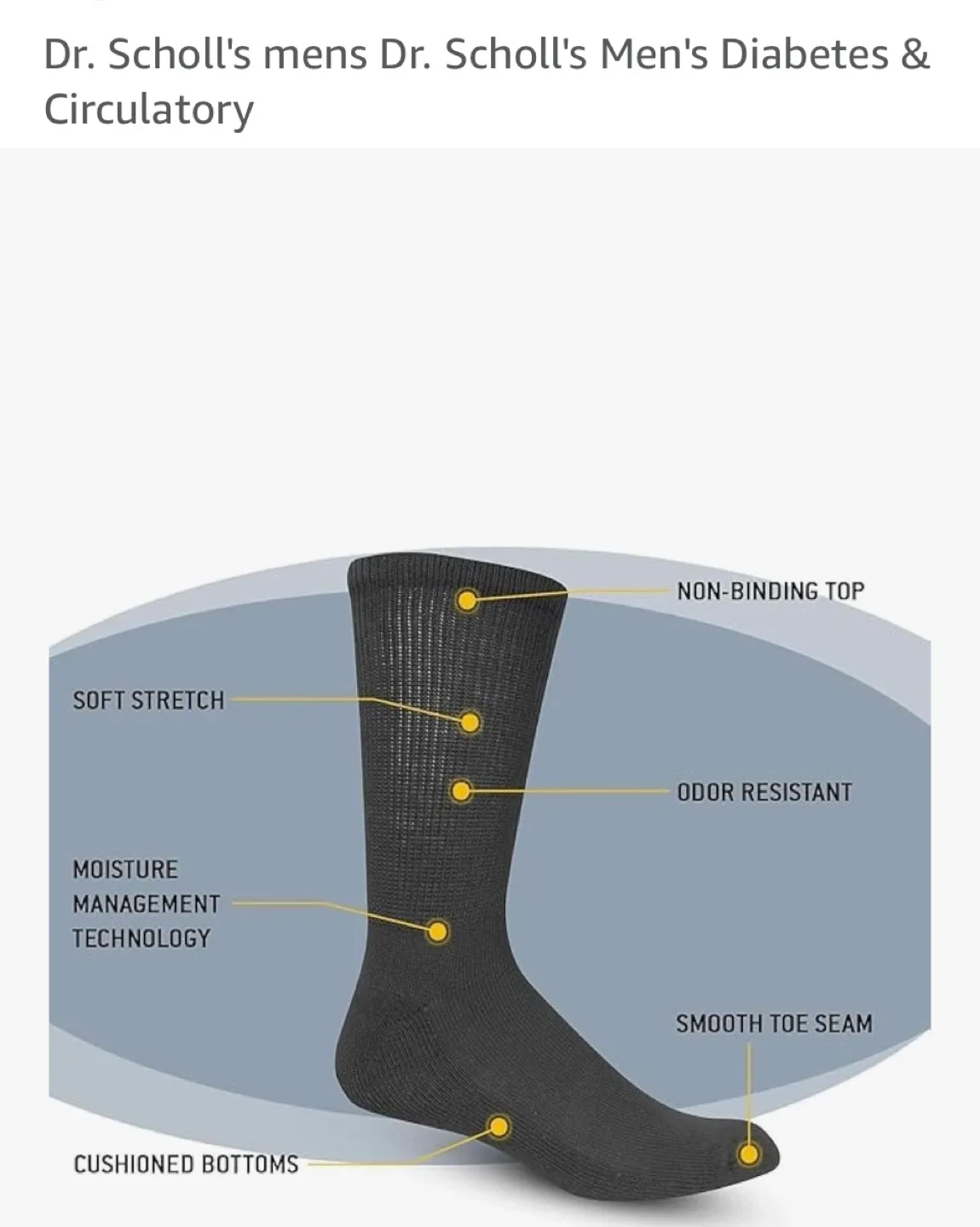 NEW - 4 Pair Men’s Diabetic Socks - Size 13 - 15 image indicator(3)