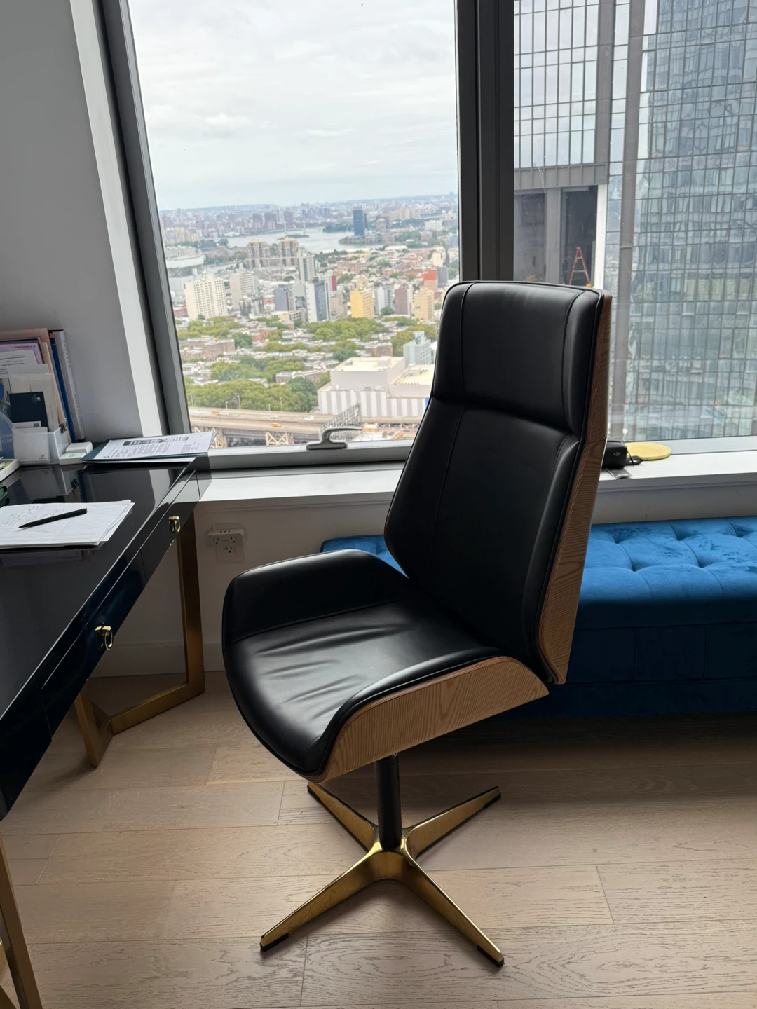 Elegant Leather & Wood Chair ($800=>$200)