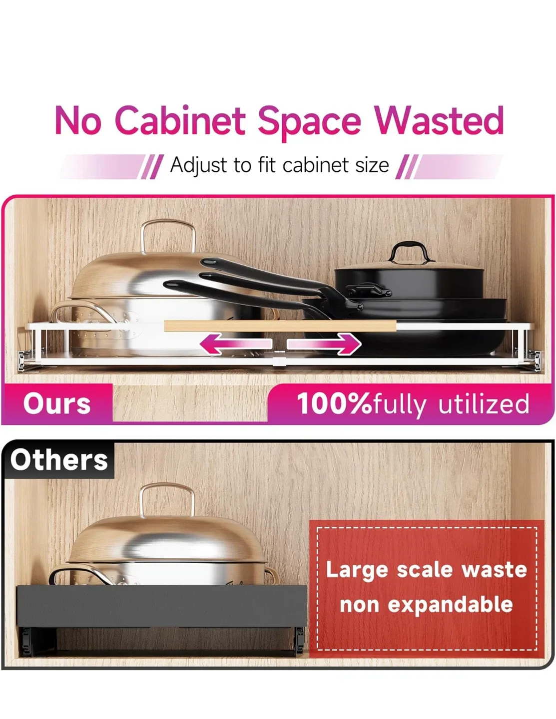 DPZM Expandable Pull Out Drawers for Kitchen image indicator(7)