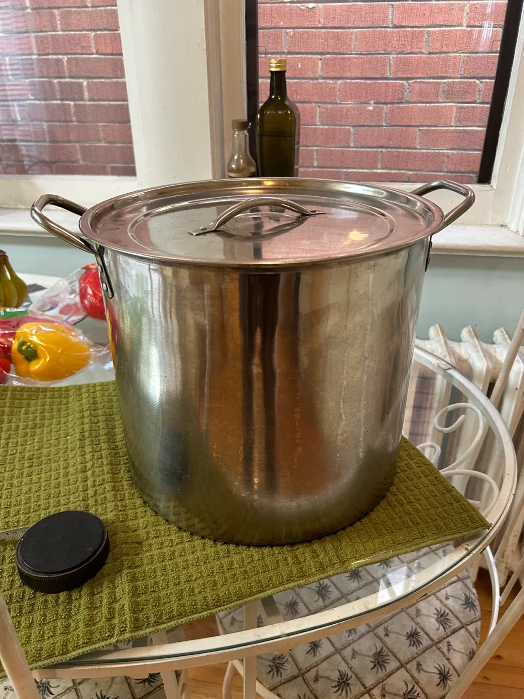 $7 Metal Stock pot 12 Quart?  12 inch diameter 11 inch high thumbnail