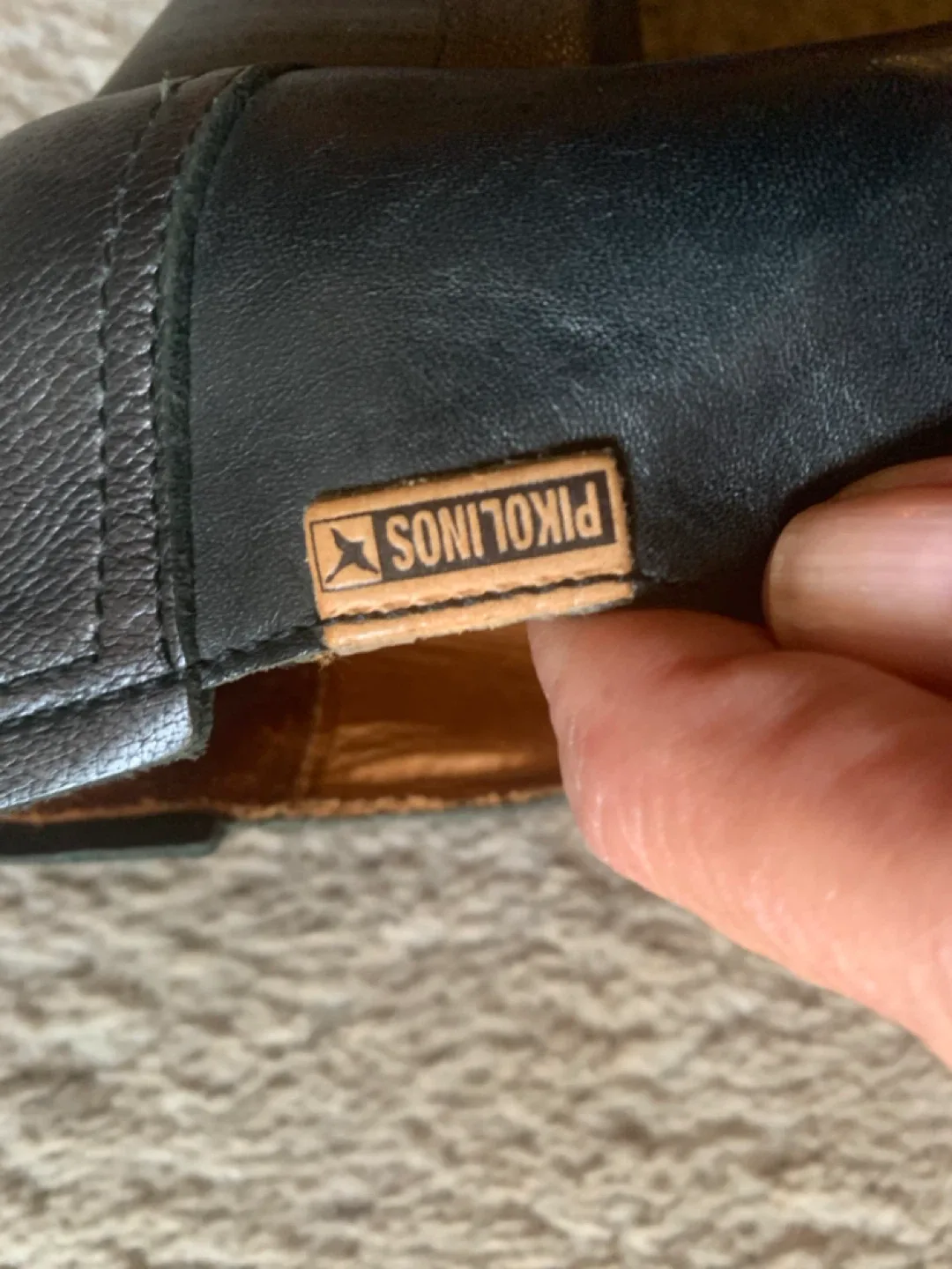 Black Leather Mary Jane Style Shoes image indicator(8)