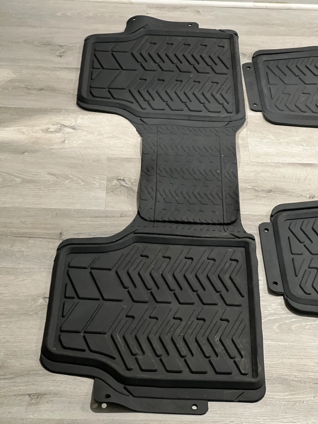 Black Rubber Car Floor Mats - Full Set - photo 3