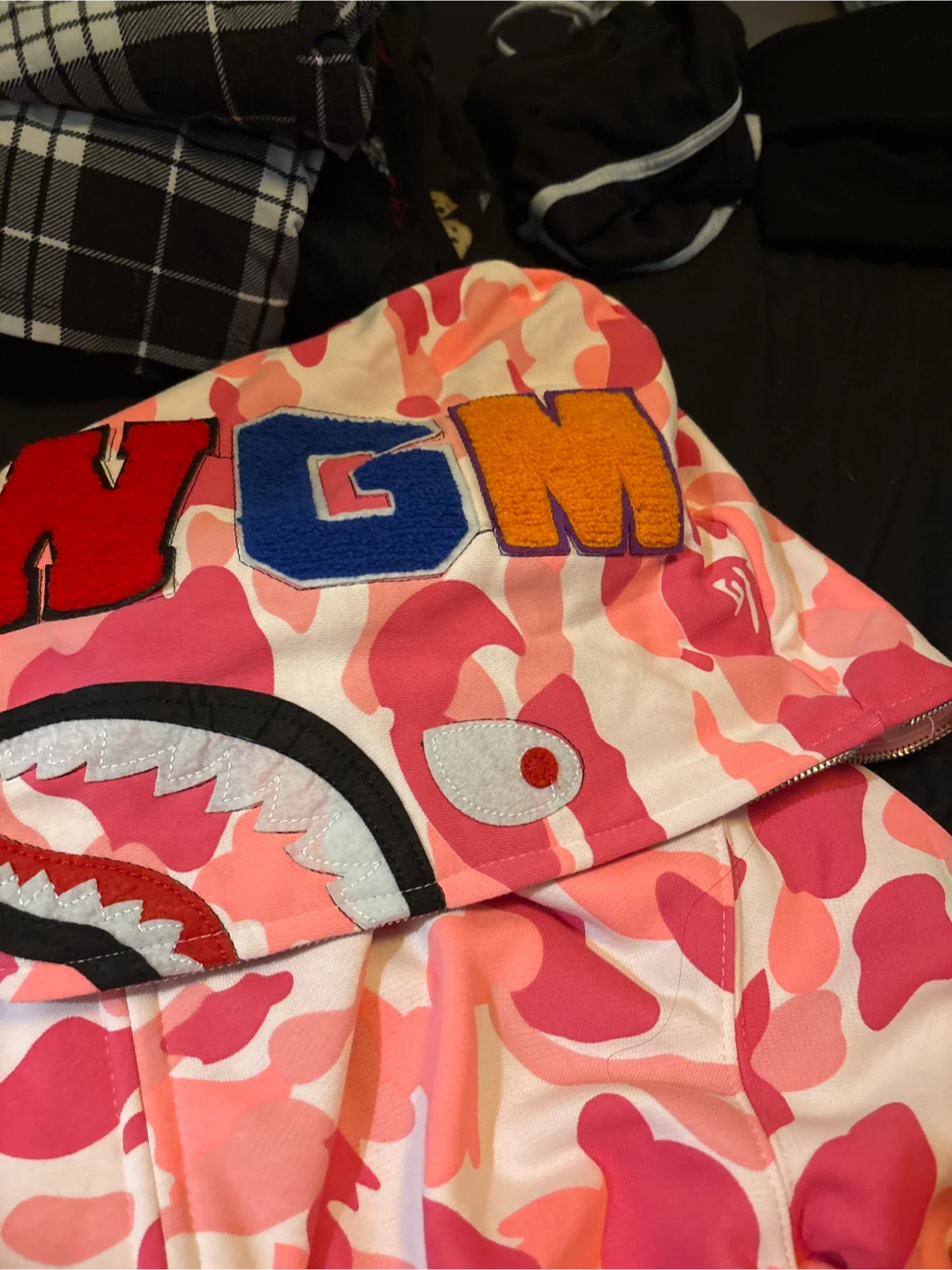 A Bathing Ape BAPE Pink Camo Hoodie - Size L - photo 4
