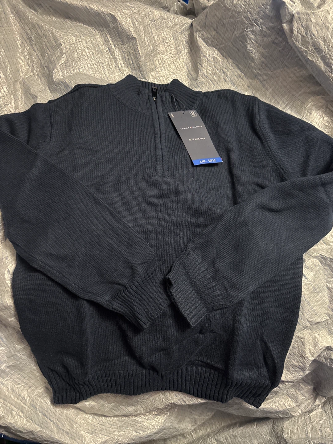 Tommy Hilfiger boy’s Sweater - Navy Blue L