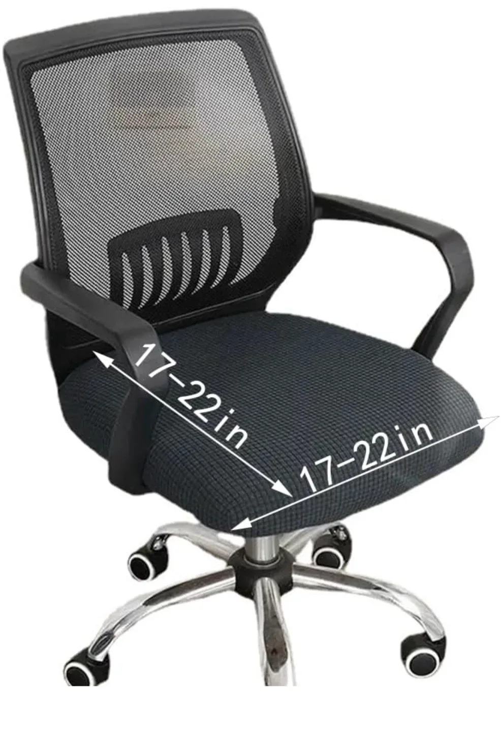 Grey Office Chair Cover image indicator(7)