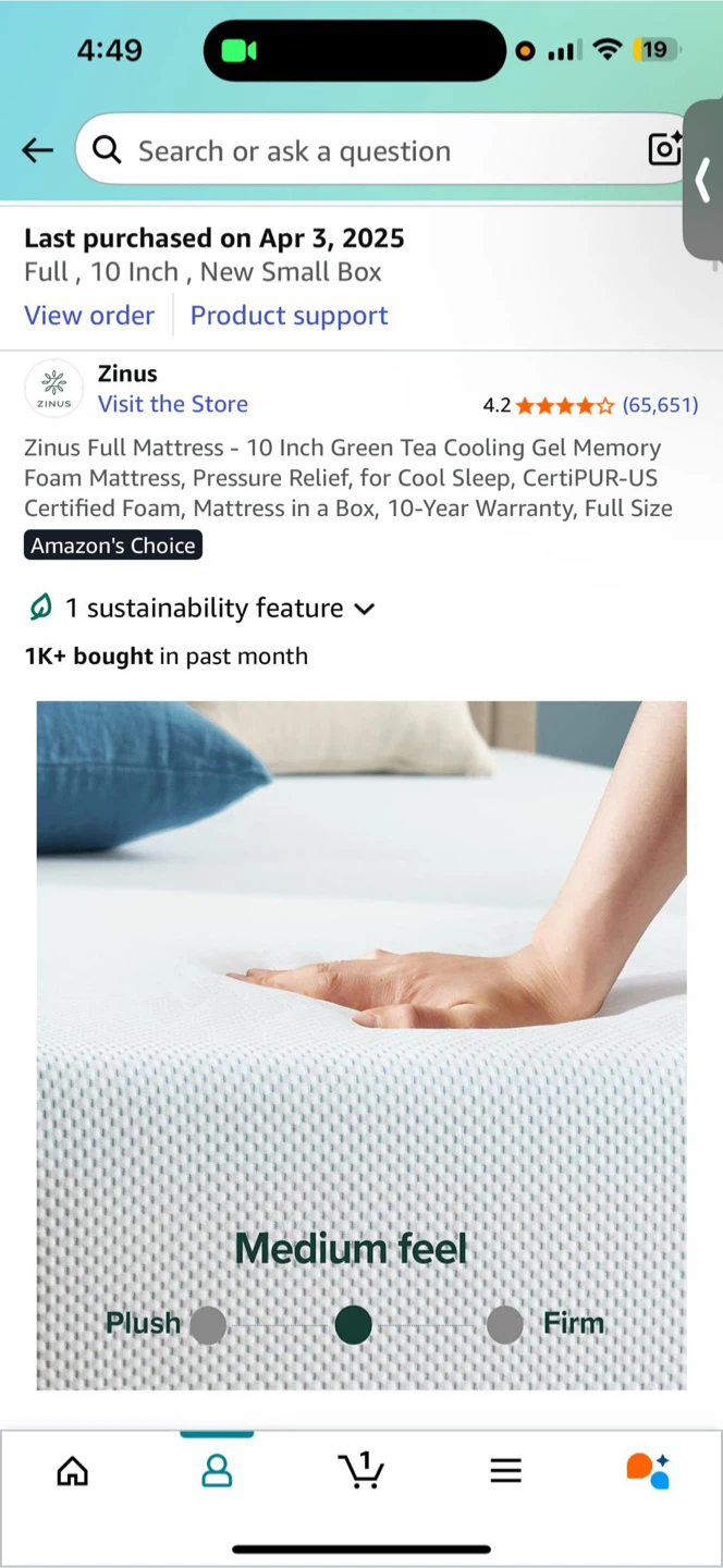 Mattress and bed frame - photo 2