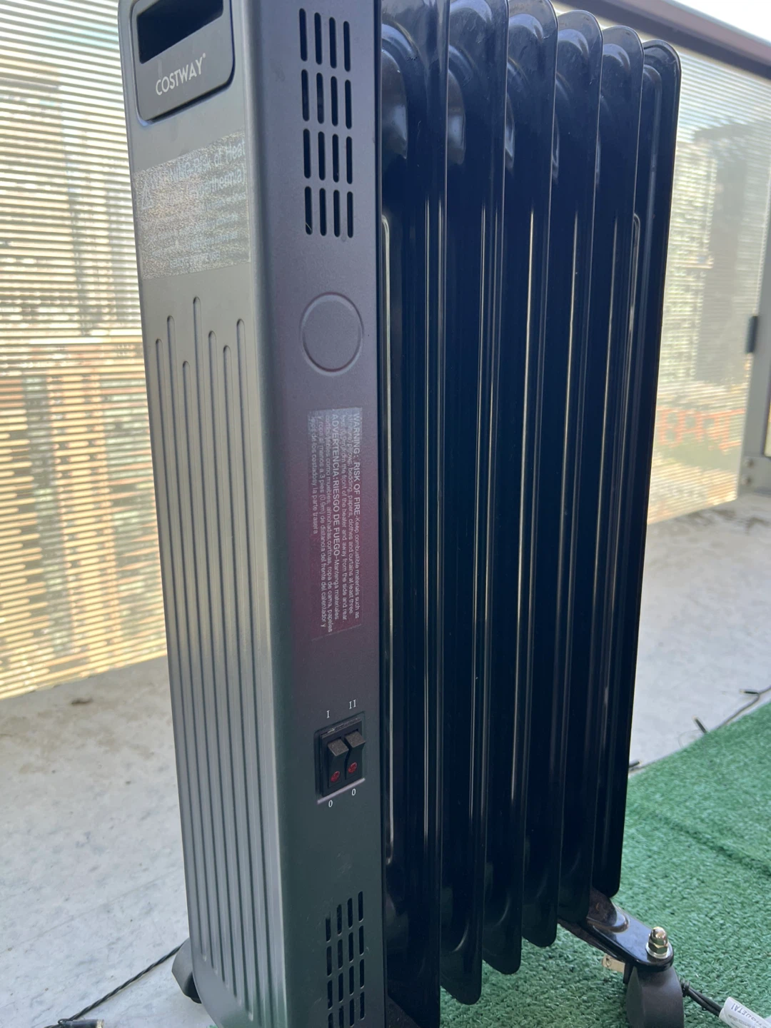 COSTWAY Radiator Heater - Black - photo 3