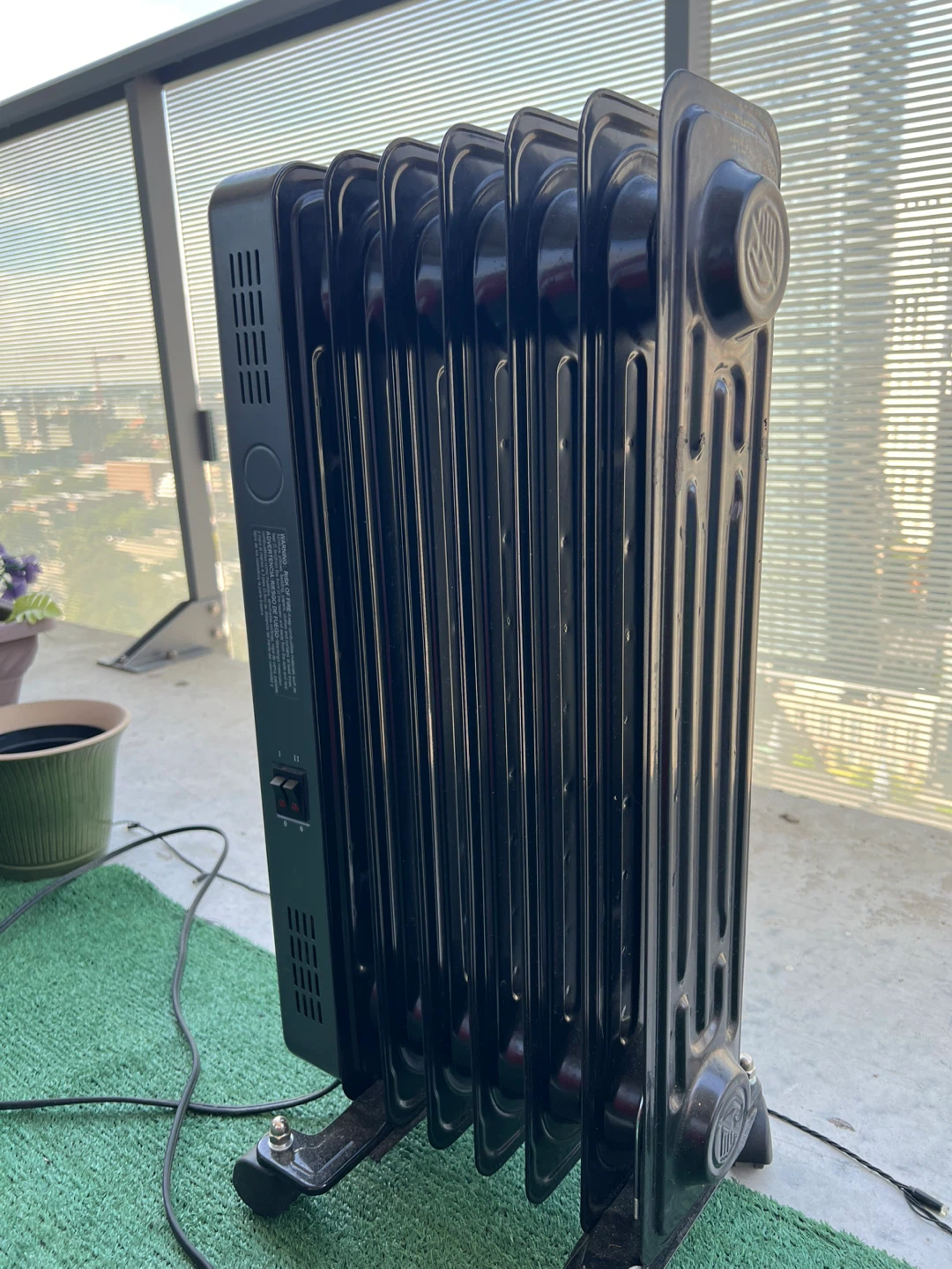 COSTWAY Radiator Heater - Black - photo 4
