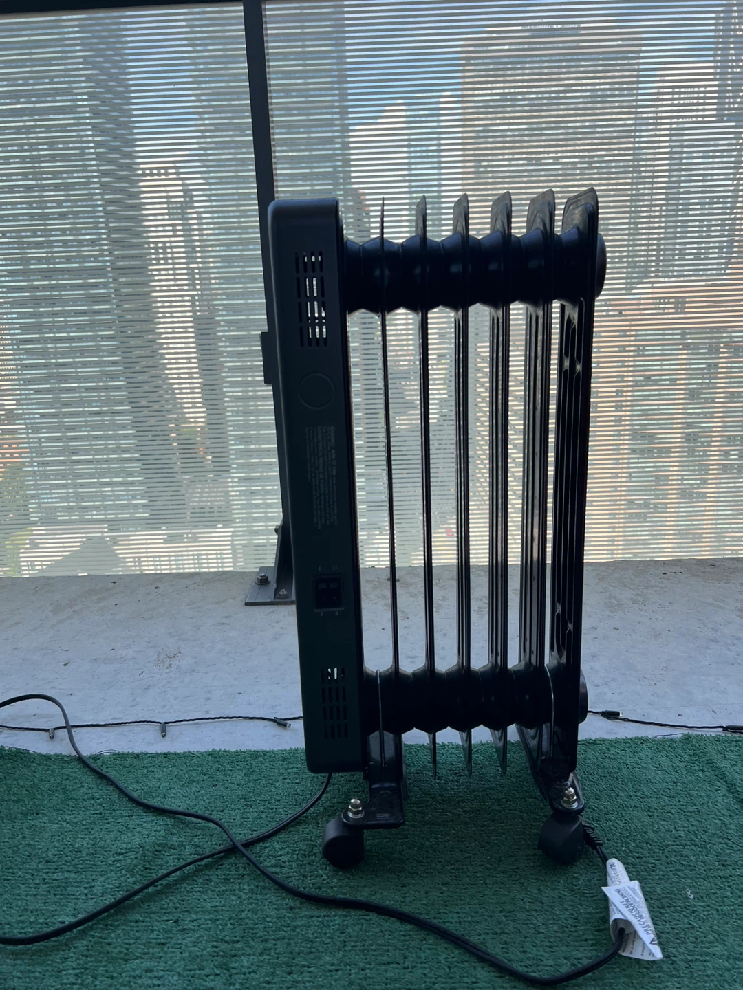 COSTWAY Radiator Heater - Black