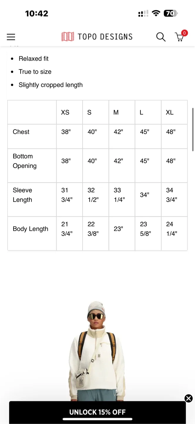 Topo Designs Mountain Fleece Pullover - Rust/Brick XS image indicator(6)