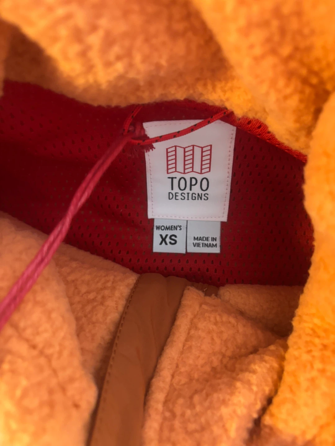Topo Designs Mountain Fleece Pullover - Rust/Brick XS - photo 2
