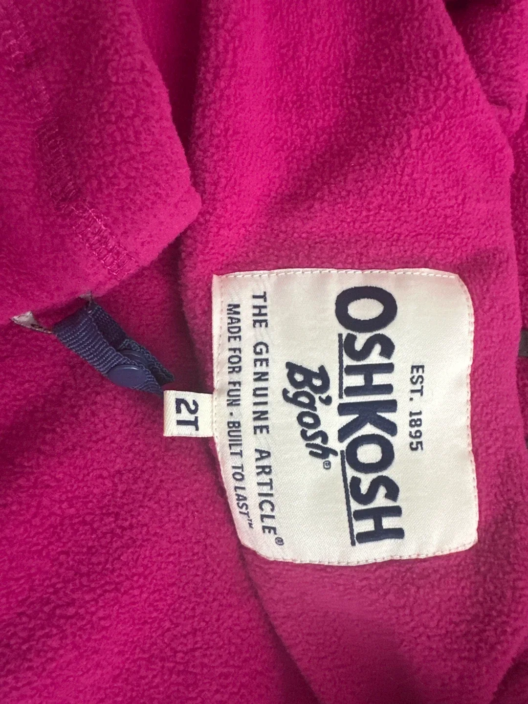 OshKosh B'gosh 2T Winter Jacket - Grey & Pink image indicator(9)