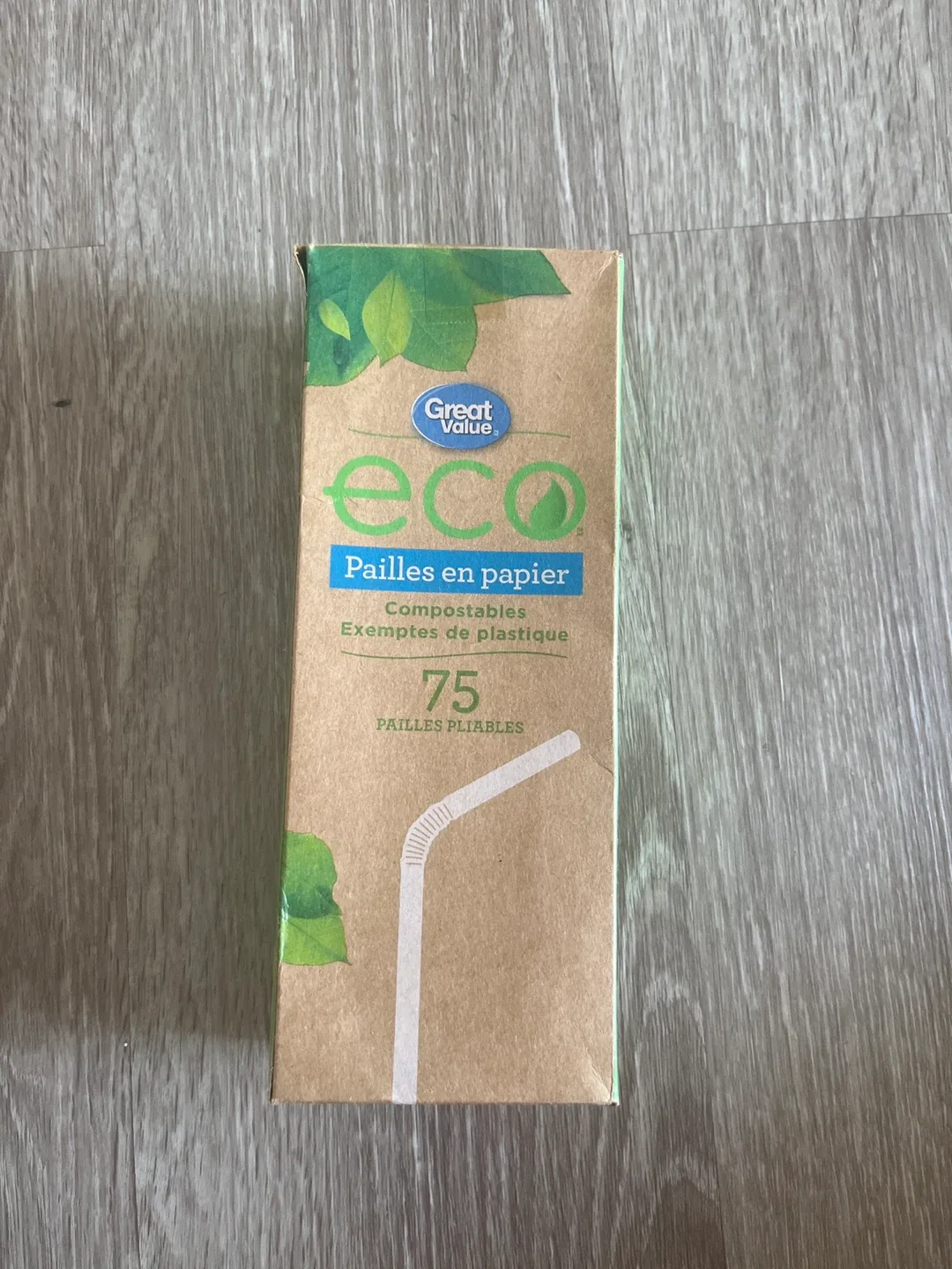 Great Value Eco Paper Straws - 75 pack thumbnail