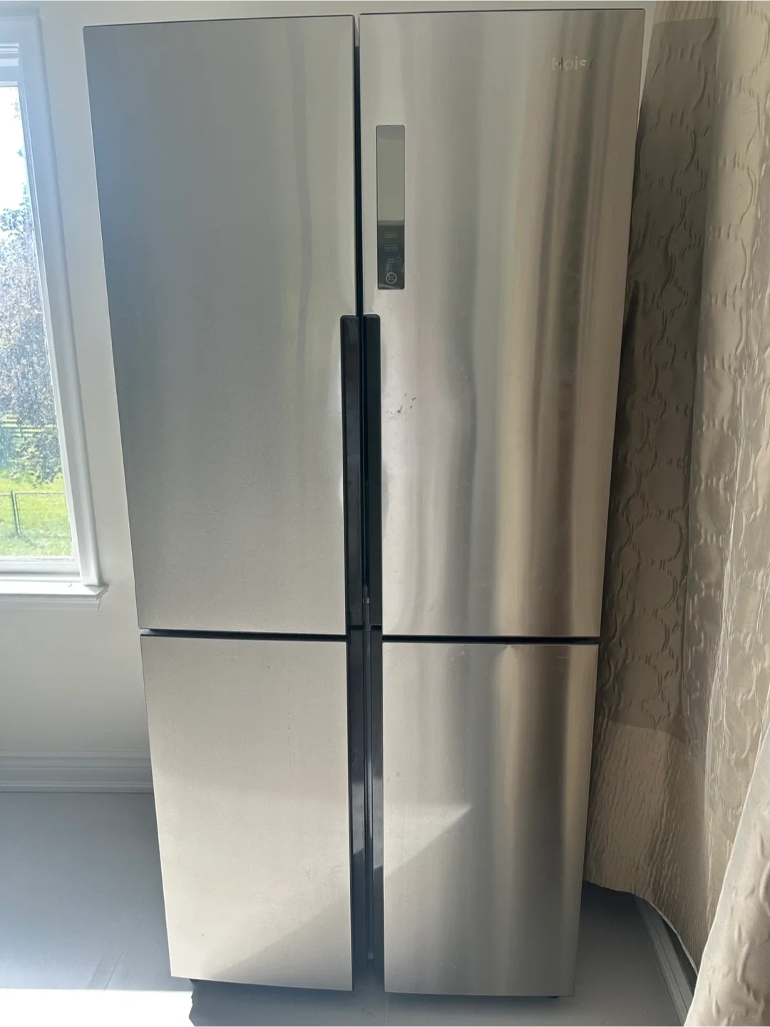 Refrigerator- Haier Stainless Steel Quad Door image indicator(2)