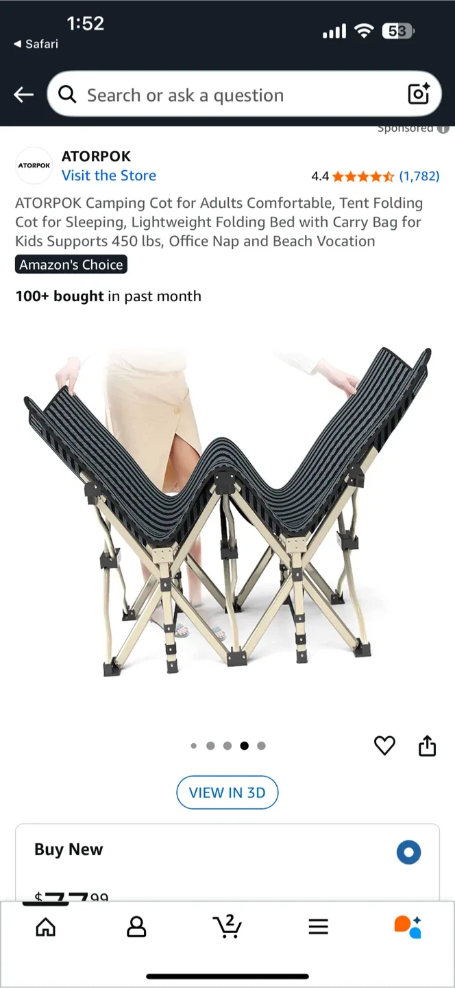 ATORPOK Camping Cot for Adults image indicator(5)