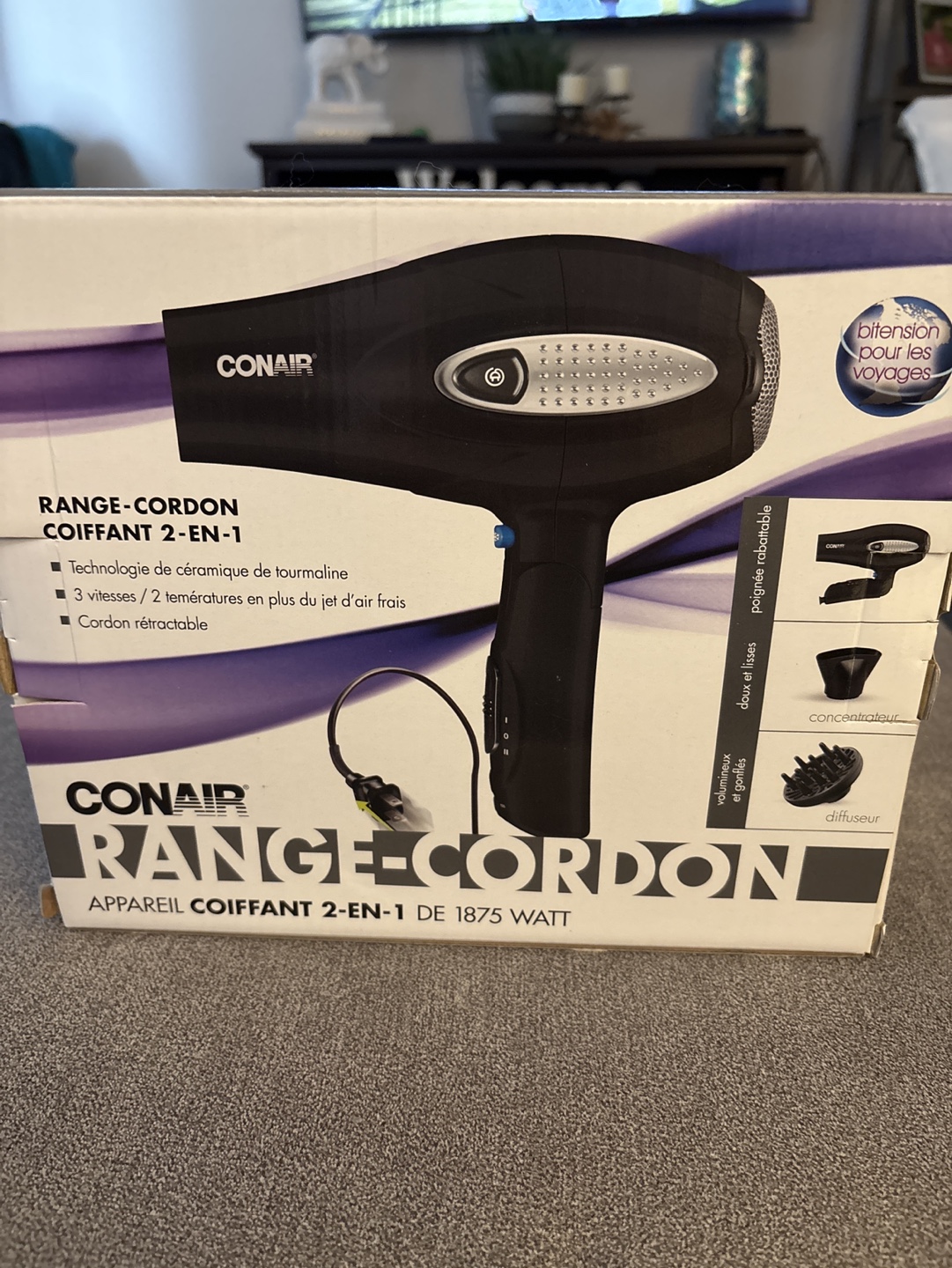 Conair Range-Cordon 2-in-1 Hair Dryer - 1875 Watt