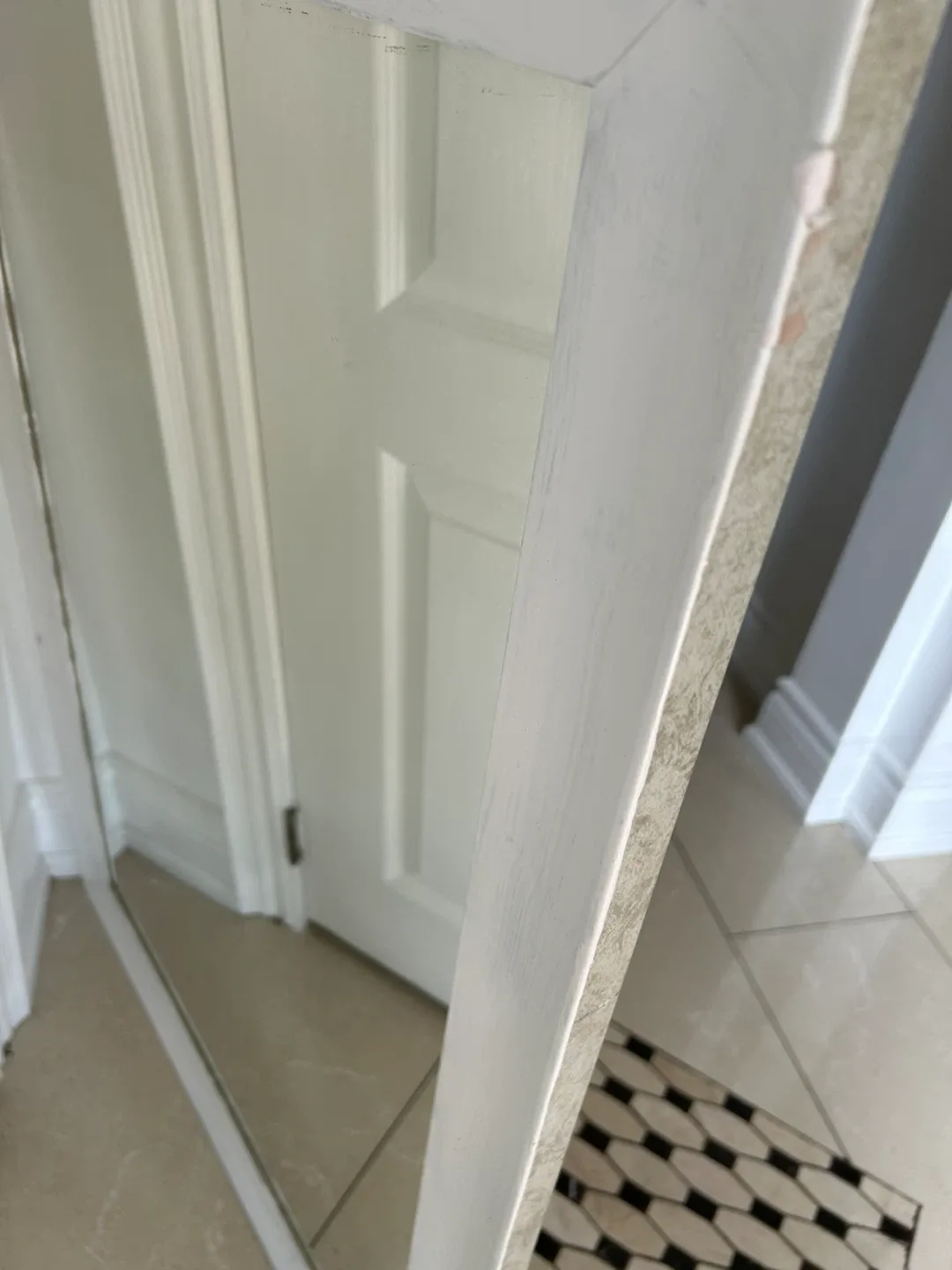 White Framed Mirror image indicator(4)