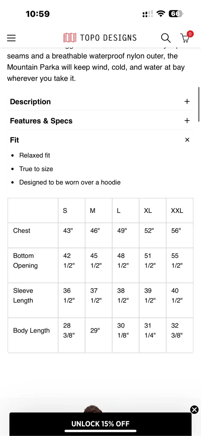 Topo Designs Mountain Parka - Men's, Forest Green image indicator(4)