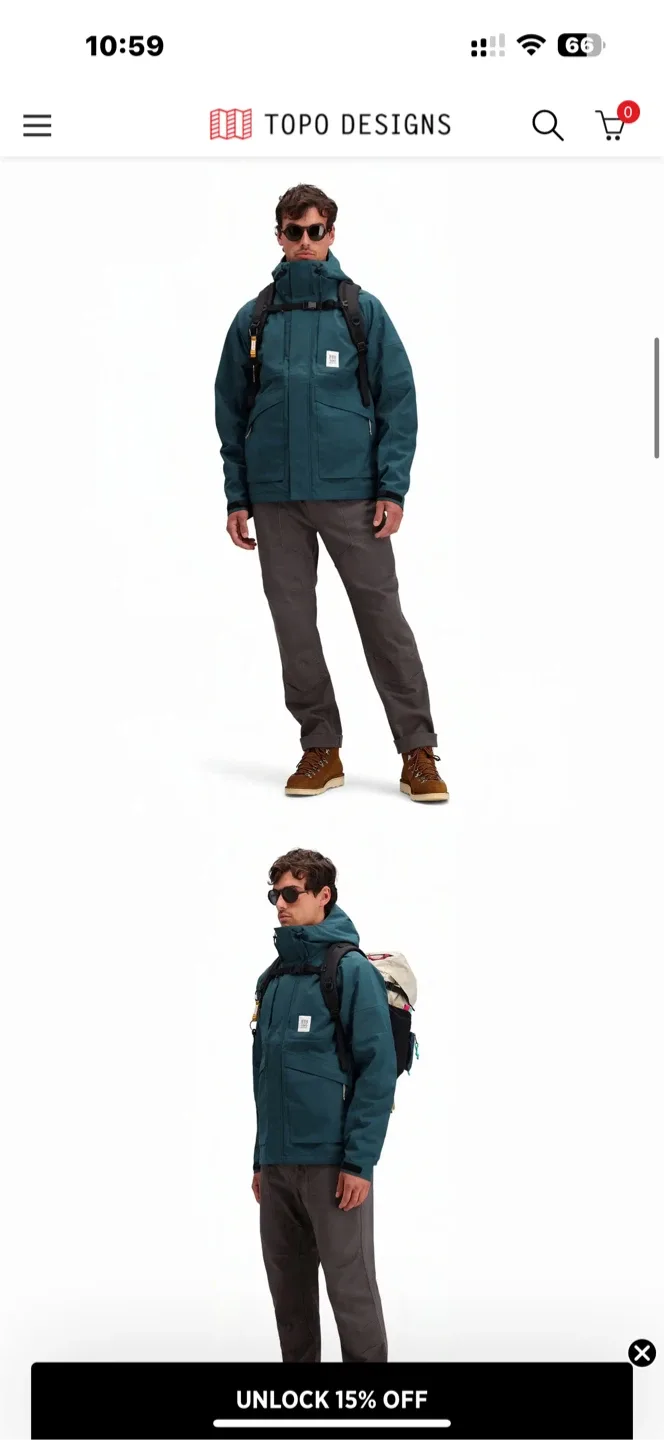 Topo Designs Mountain Parka - Men's, Forest Green image indicator(3)