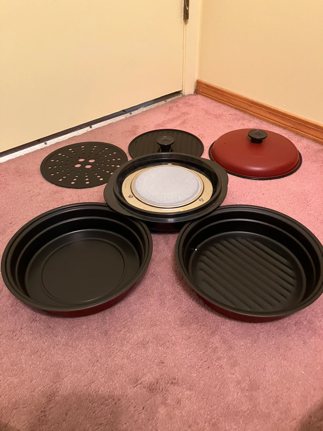 Tastiwave Deluxe 6 Piece Microwave Cooking Pan Set