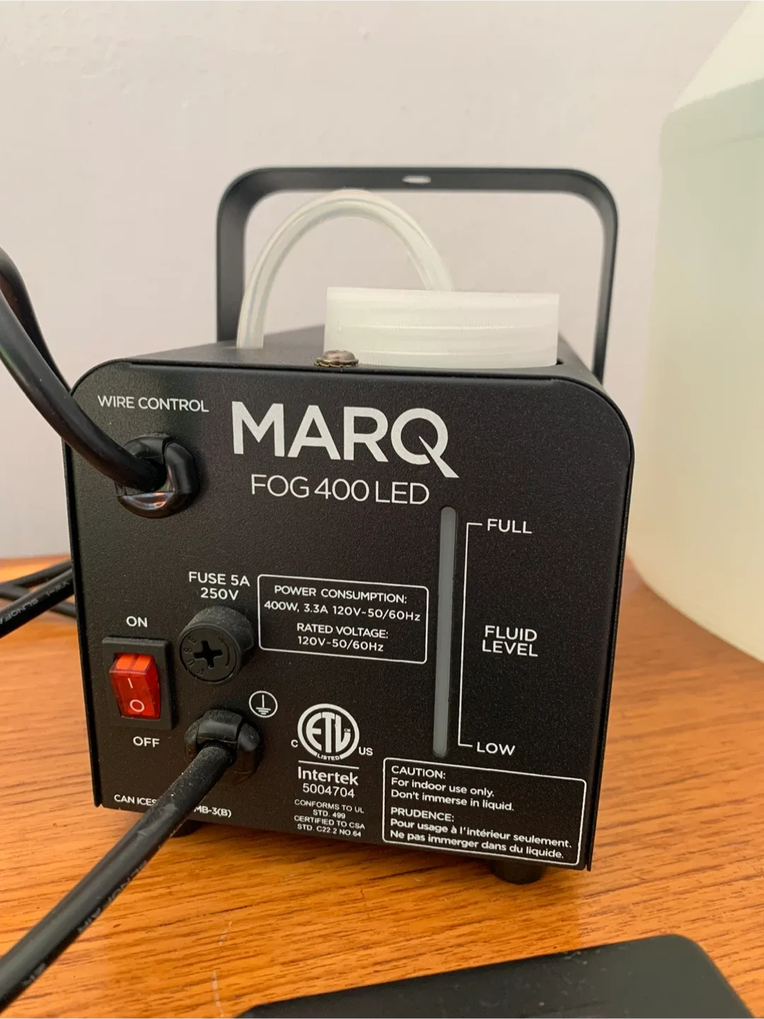 MARQ Fog 400 LED Fog Machine w/ Orion Fog Fluid image indicator(2)