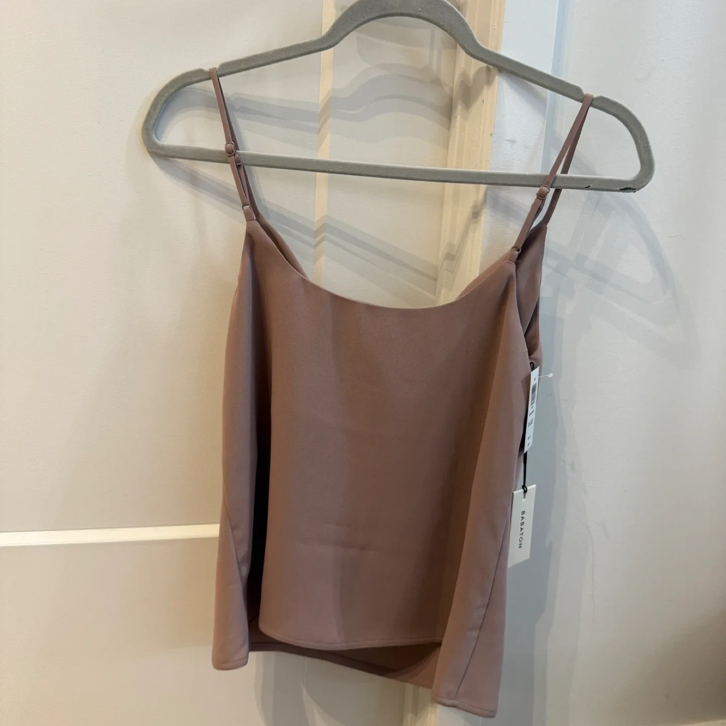 NEW Babaton satin cowlneck camisole XS image indicator(3)