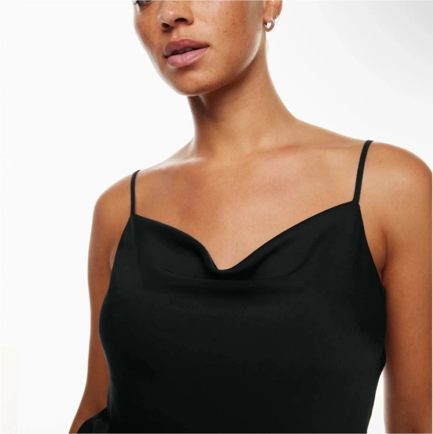 NEW Babaton satin cowlneck camisole XS image indicator(6)