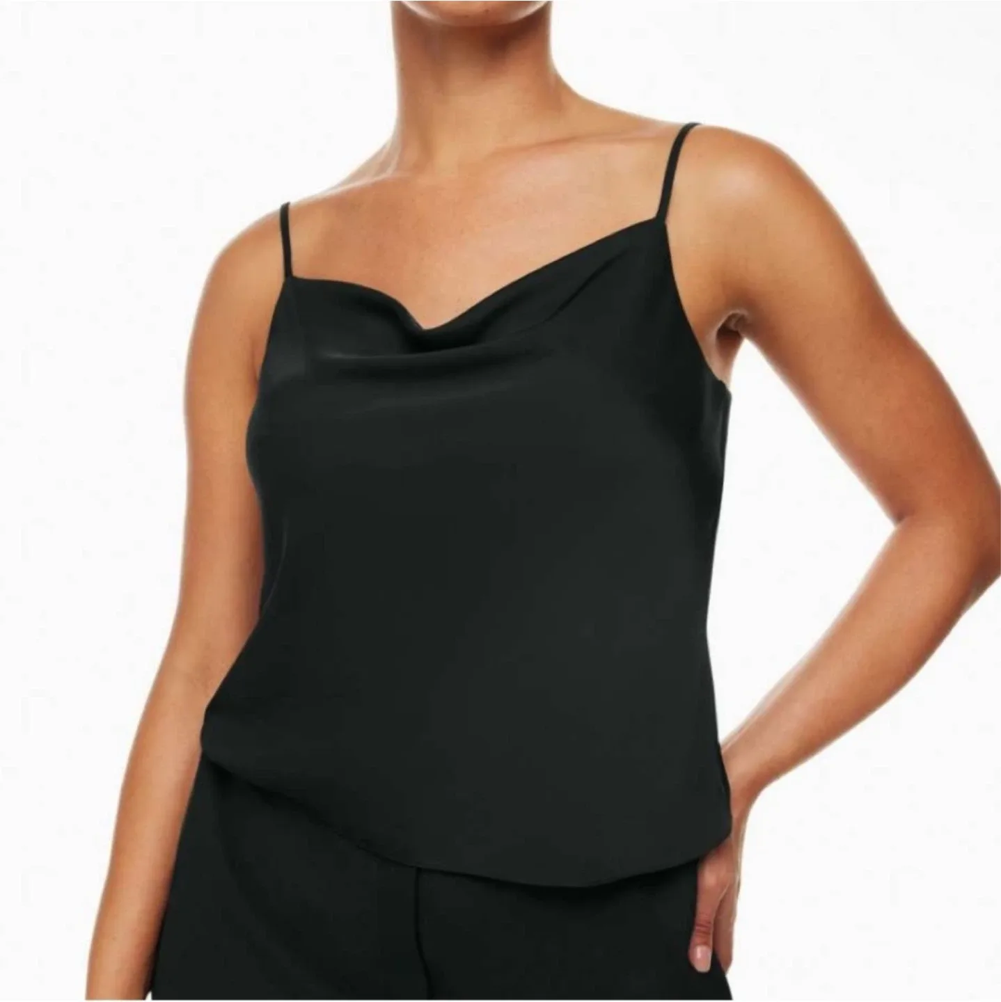 NEW Babaton satin cowlneck camisole XS image indicator(7)