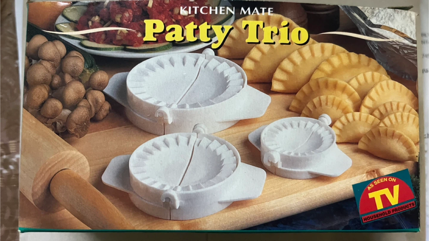 NEW Kitchen Mate Patty Trio Dumpling Maker