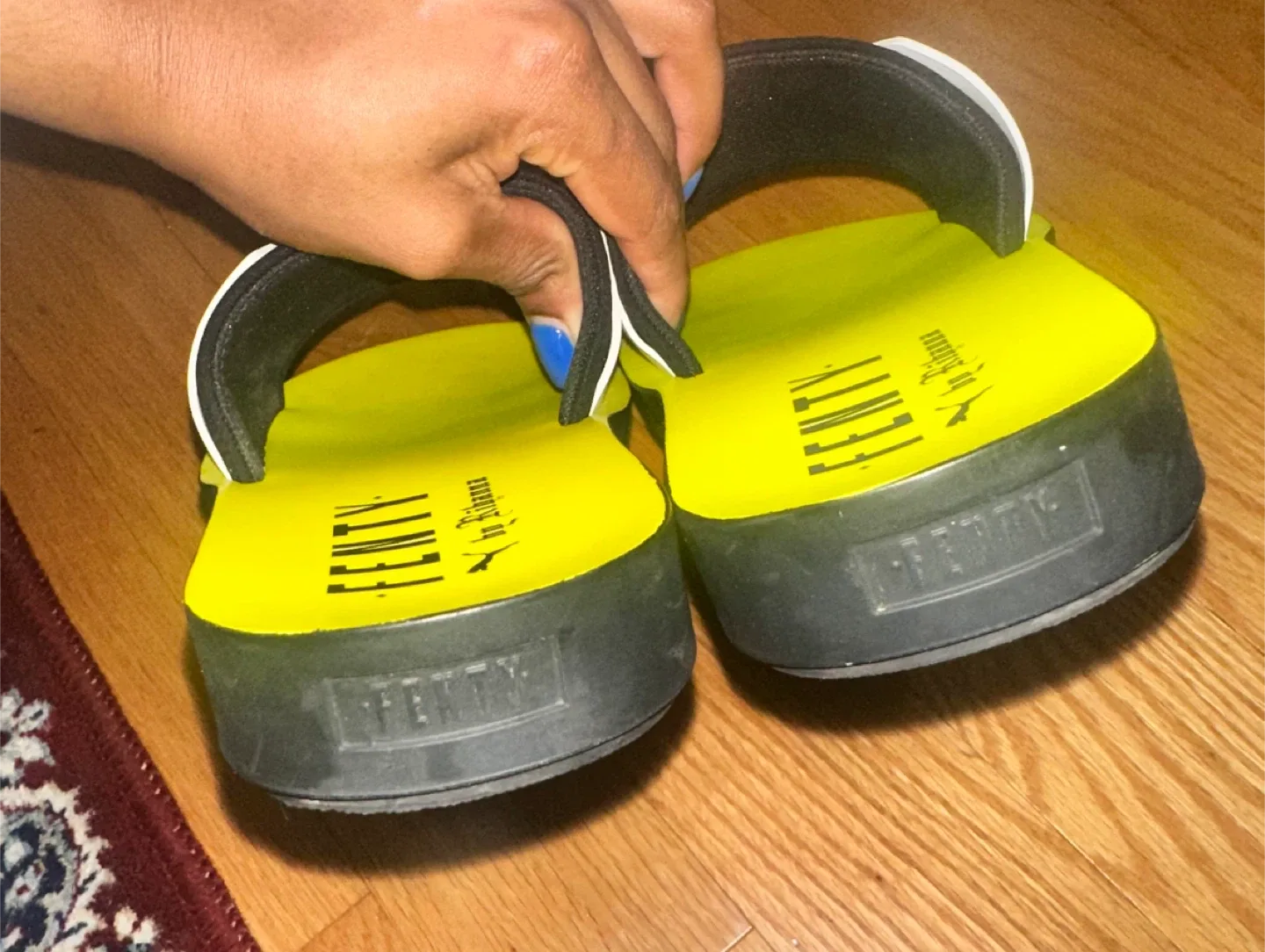 Puma Fenty by Rihanna yellow slides image indicator(4)