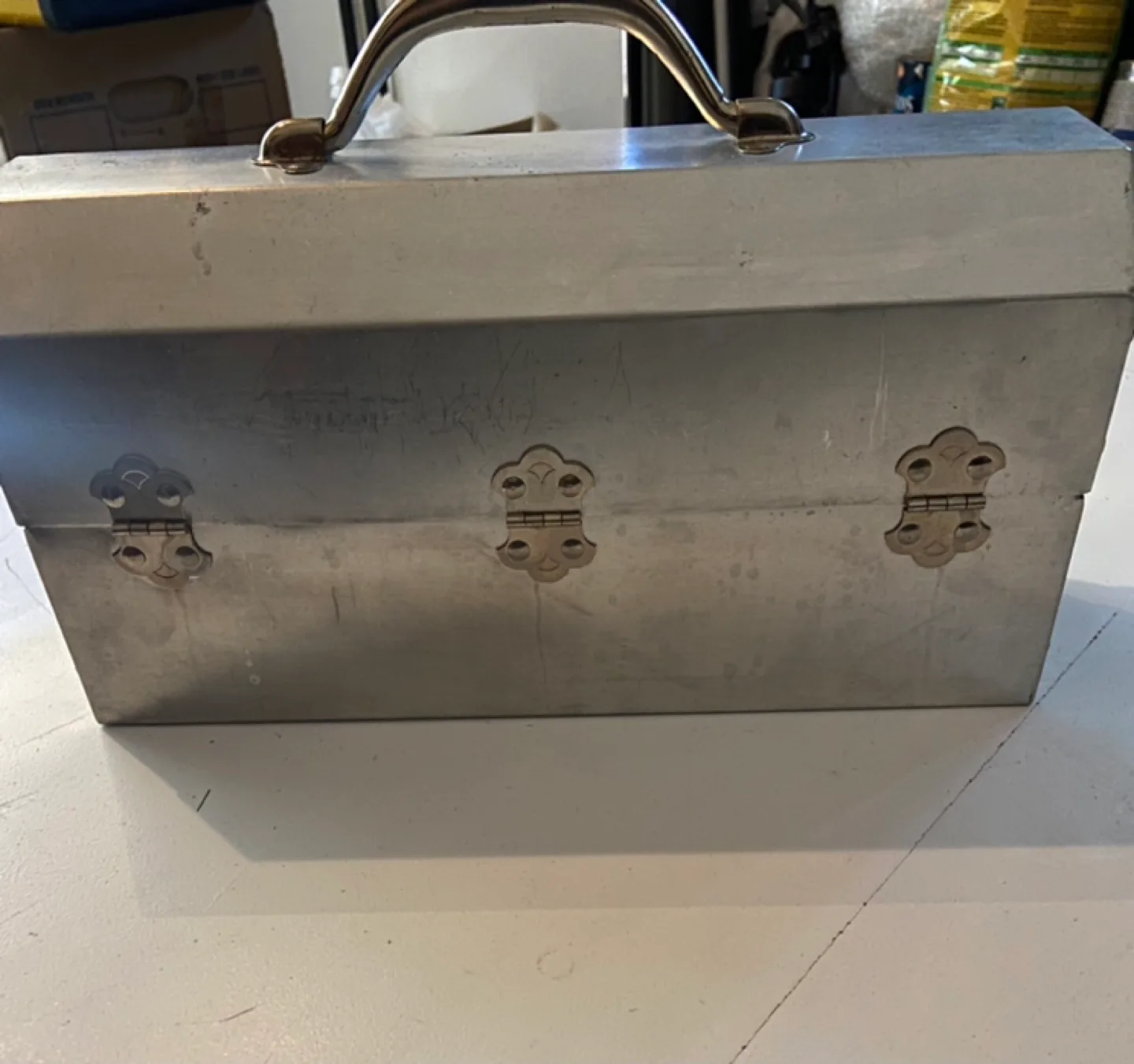 Vintage L. May MFG. Toolbox - Sudbury, Ontario image indicator(2)