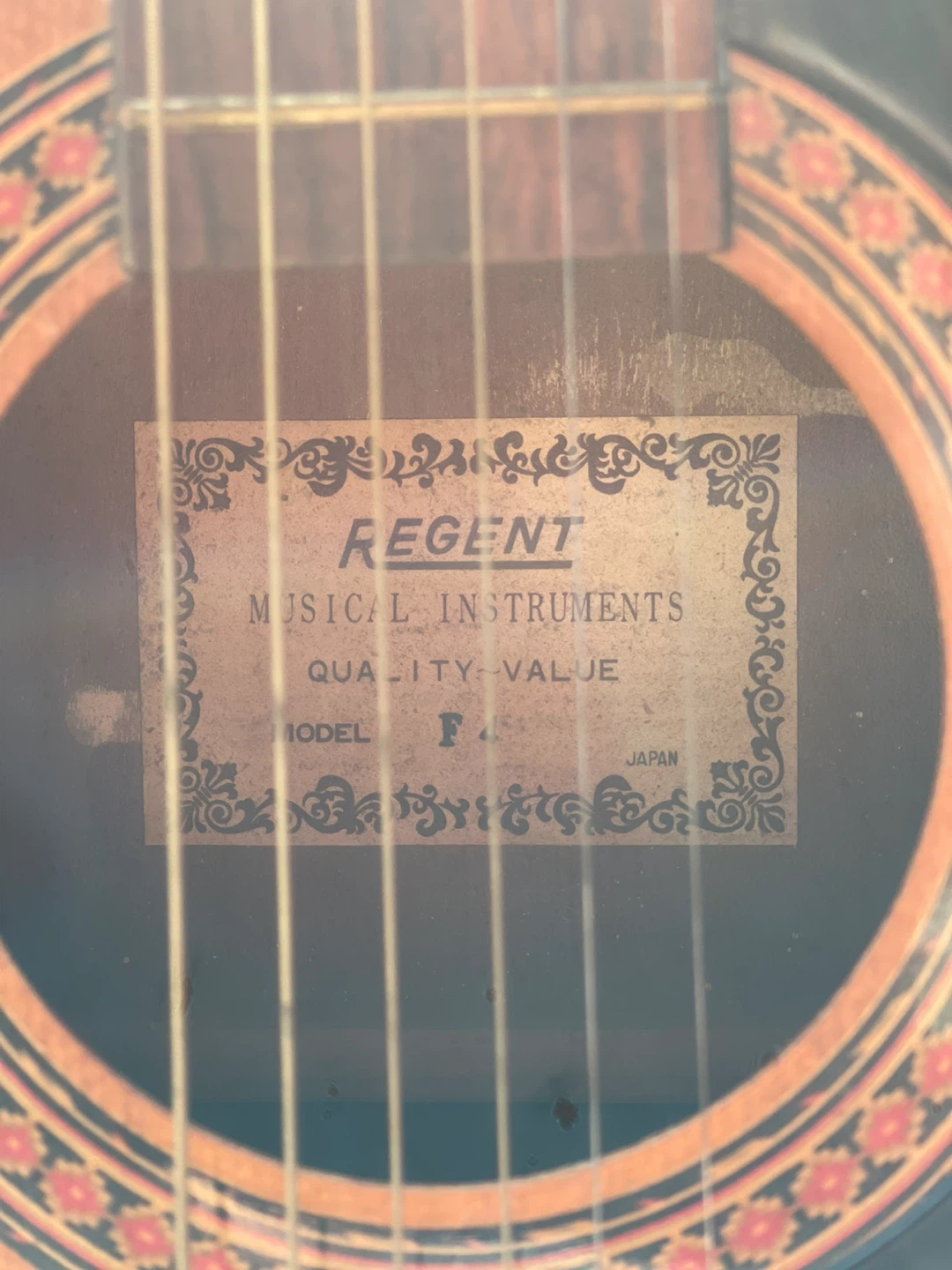 Regent Acoustic Guitar & Vintage Harmony Parlor Acoustic Guitar - photo 4