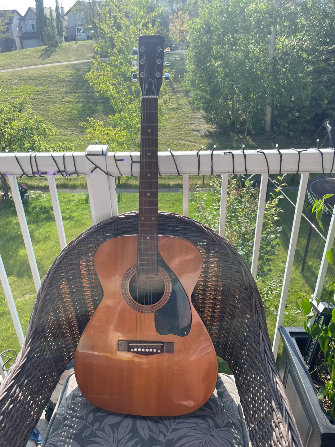 Regent Acoustic Guitar & Vintage Harmony Parlor Acoustic Guitar