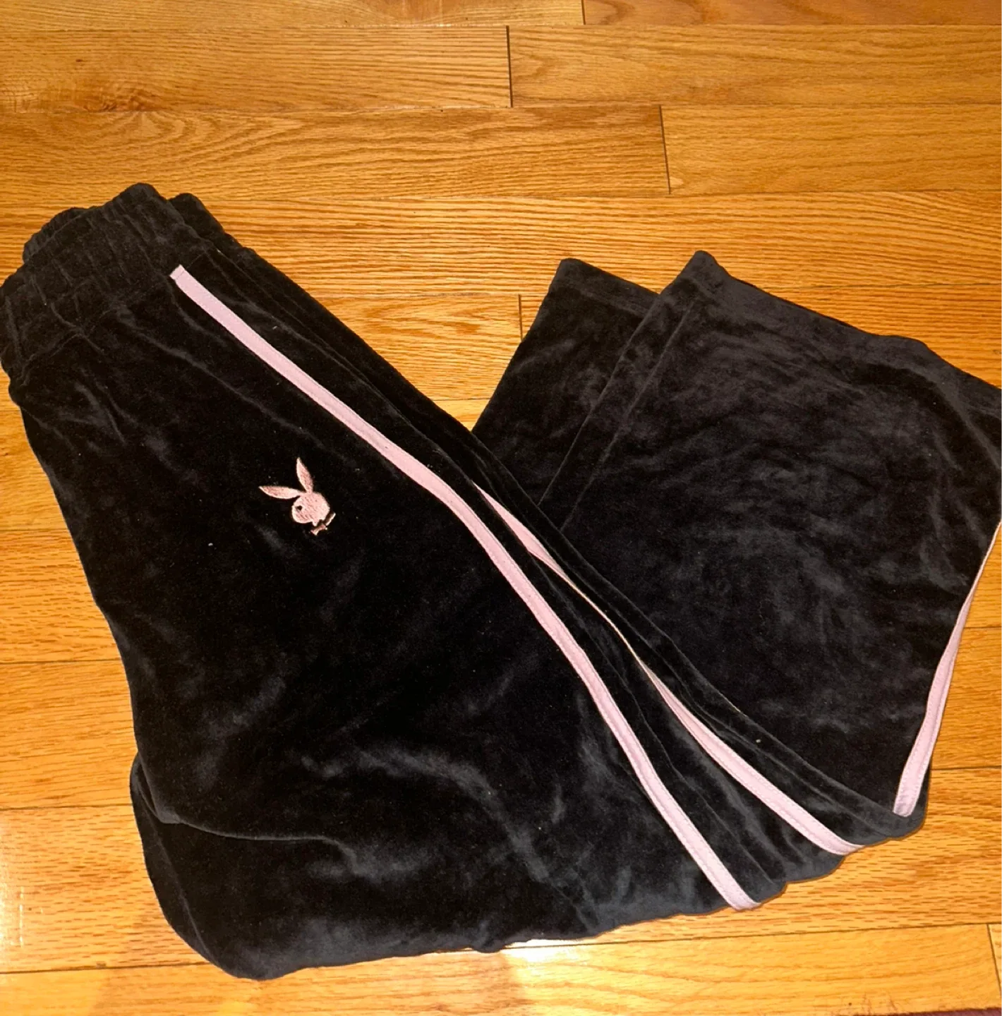 Playboy Missguided Velour Track Pants image indicator(2)