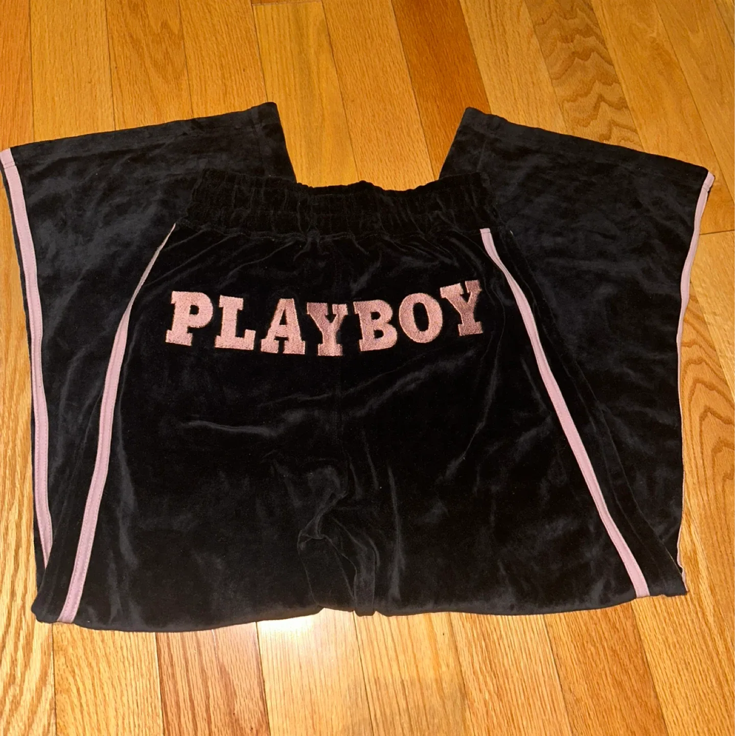 Playboy Missguided Velour Track Pants thumbnail