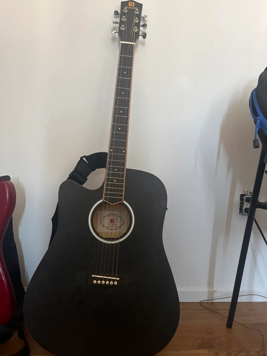 Vangoa electric Acoustic Guitar - Black thumbnail