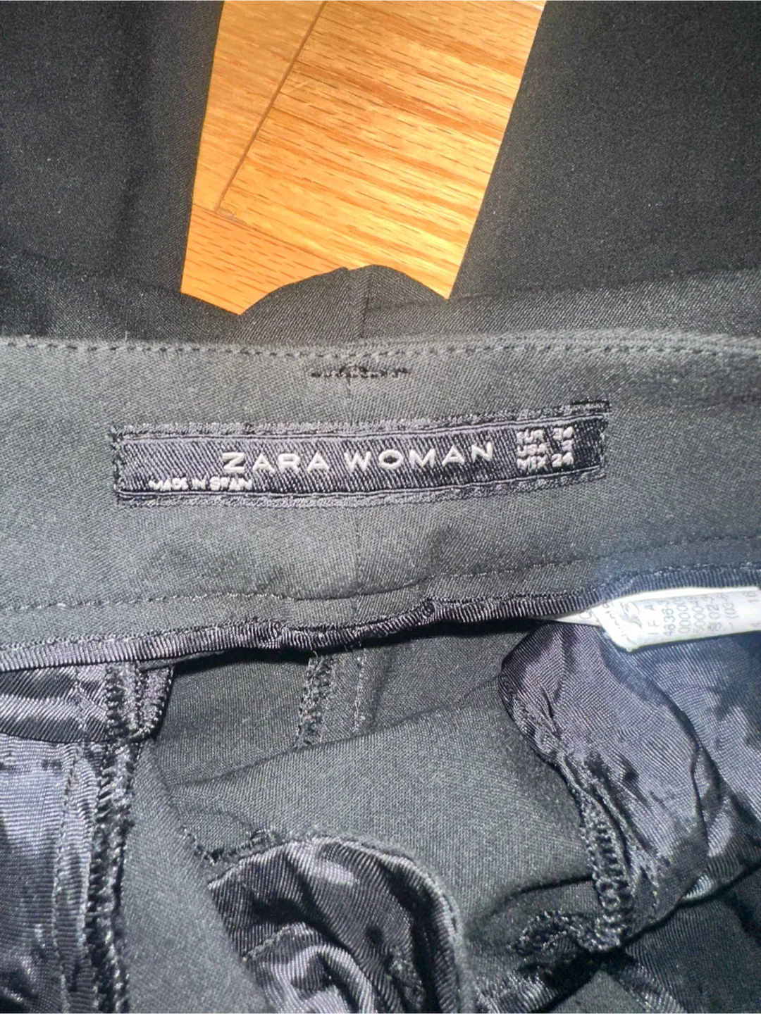 Zara Woman Black Pants US 2 image indicator(3)