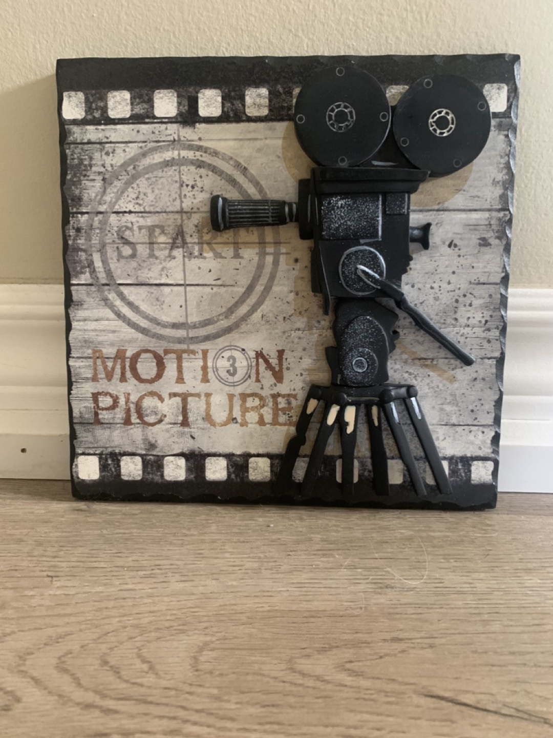 Vintage Style Motion Picture Camera Decor