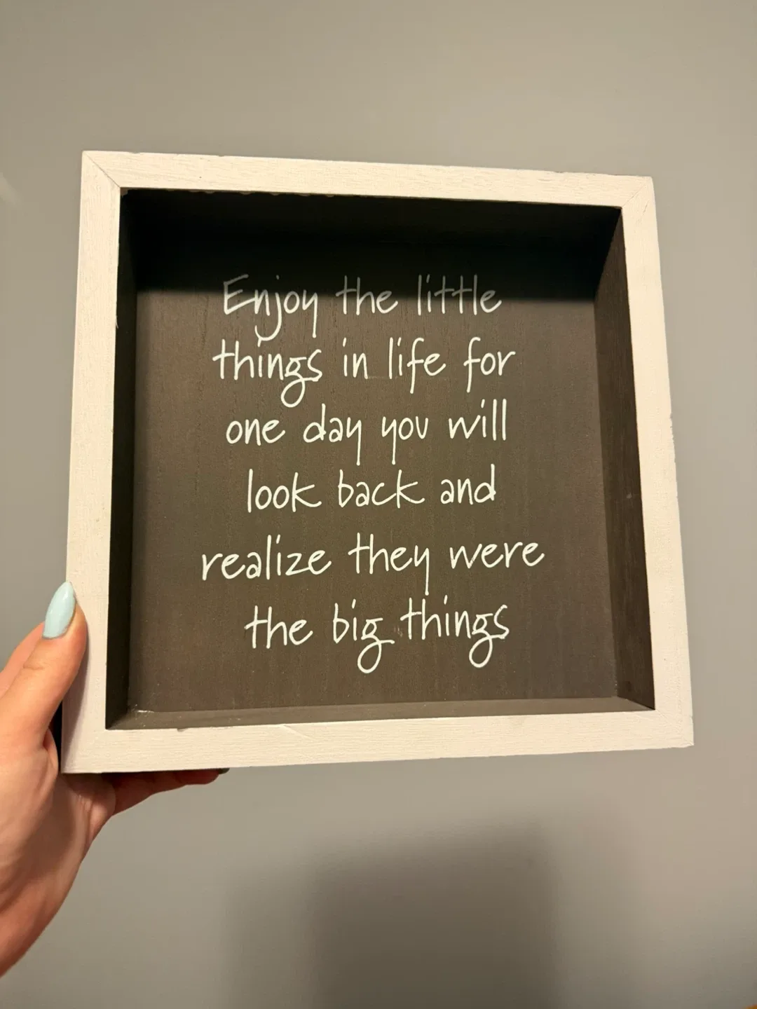 Framed Wall Decor - "Enjoy the little things" thumbnail