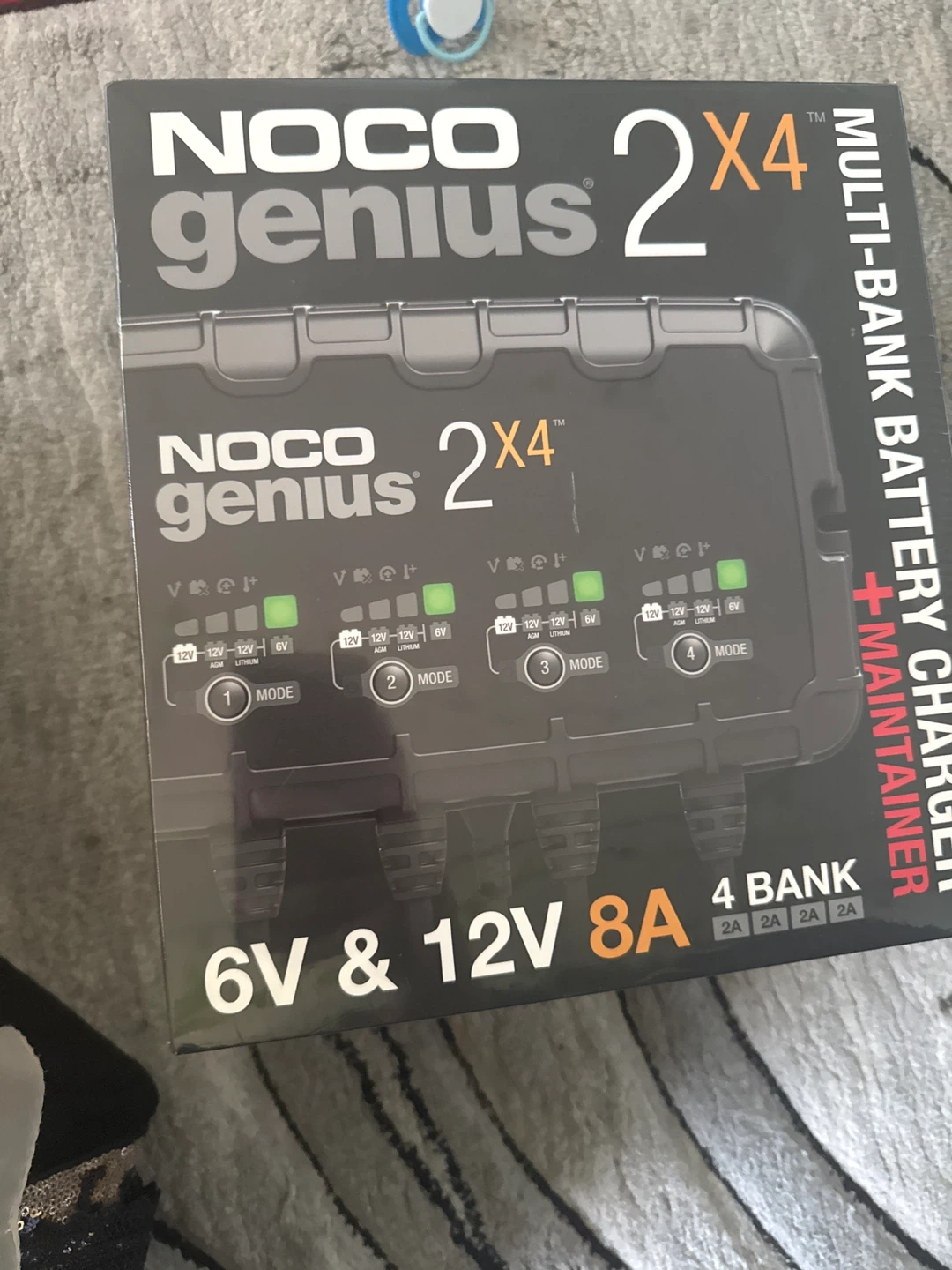 NOCO Genius 2X4 Multi-Bank Battery Charger + Maintainer