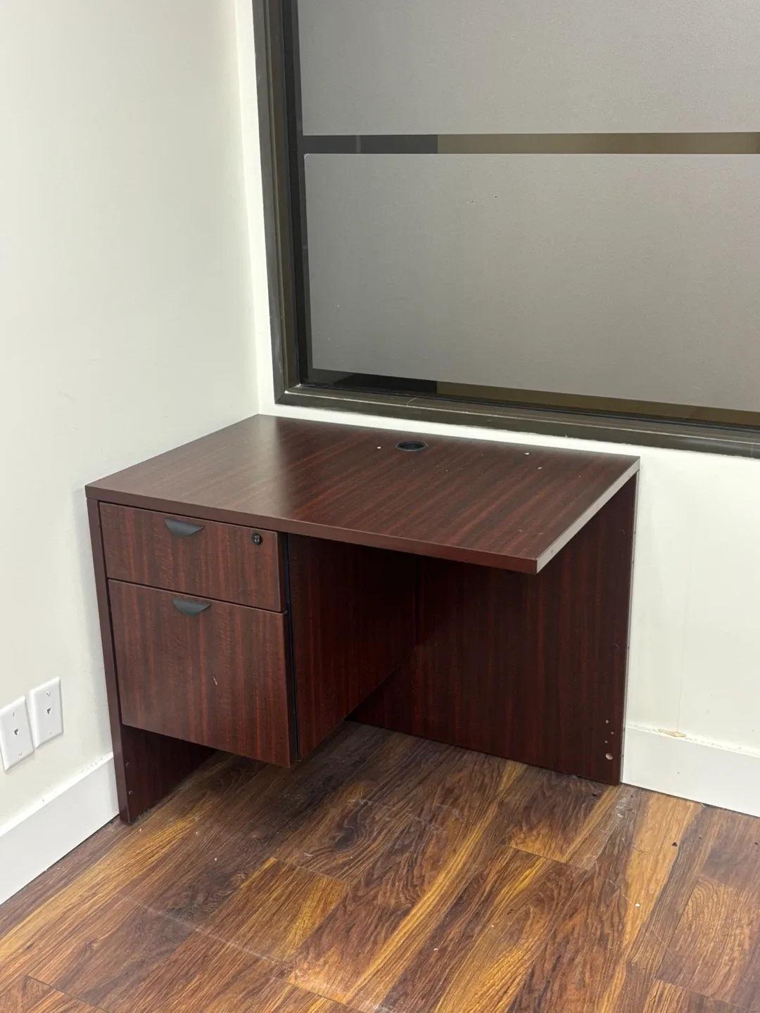 Office Desk - chocolate brown image indicator(2)