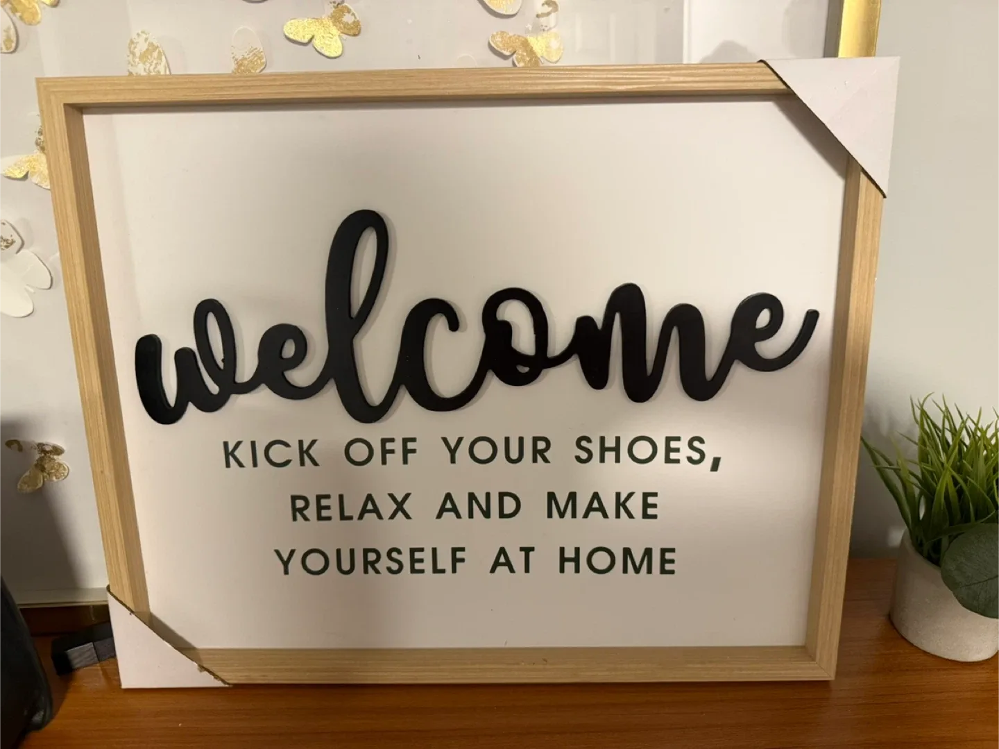 Welcome Sign - Kick Off Your Shoes Decor thumbnail